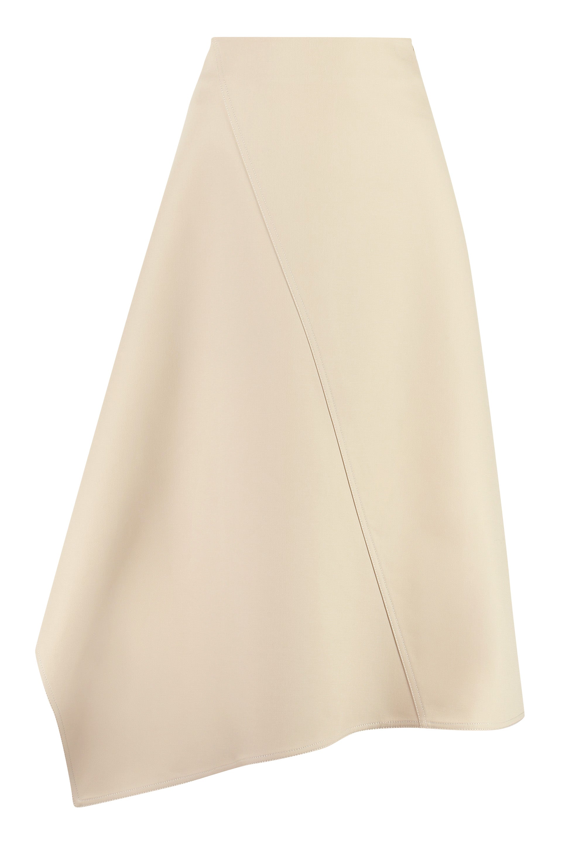 Cotton midi skirt