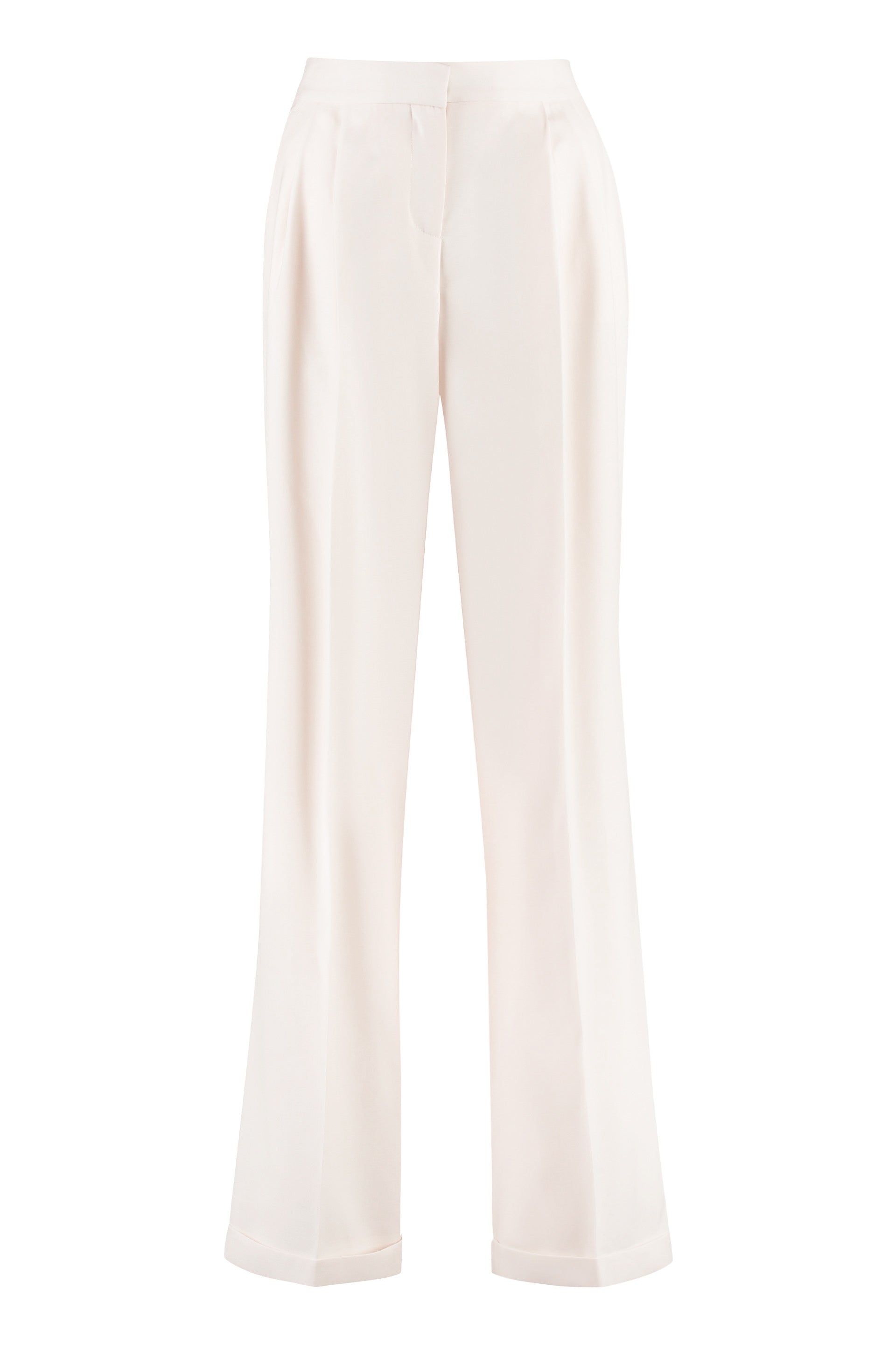 Wool wide-leg trousers