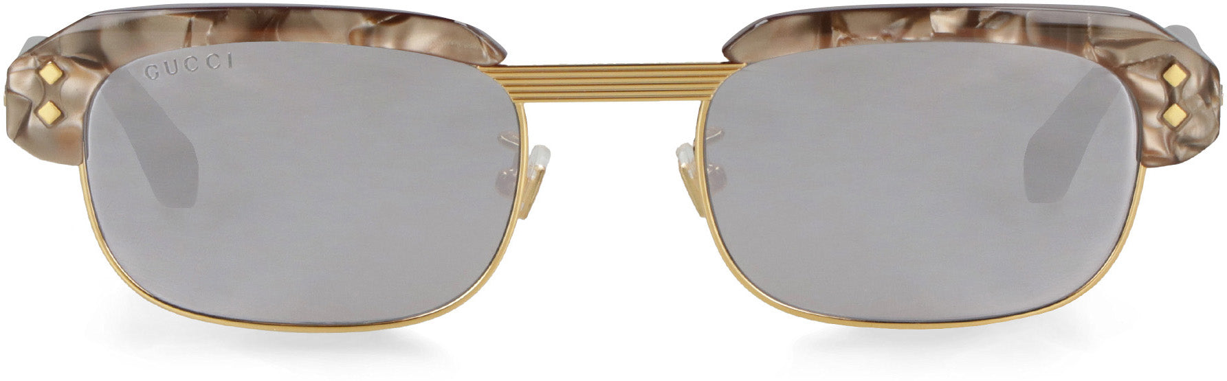 Rectangular frame sunglasses