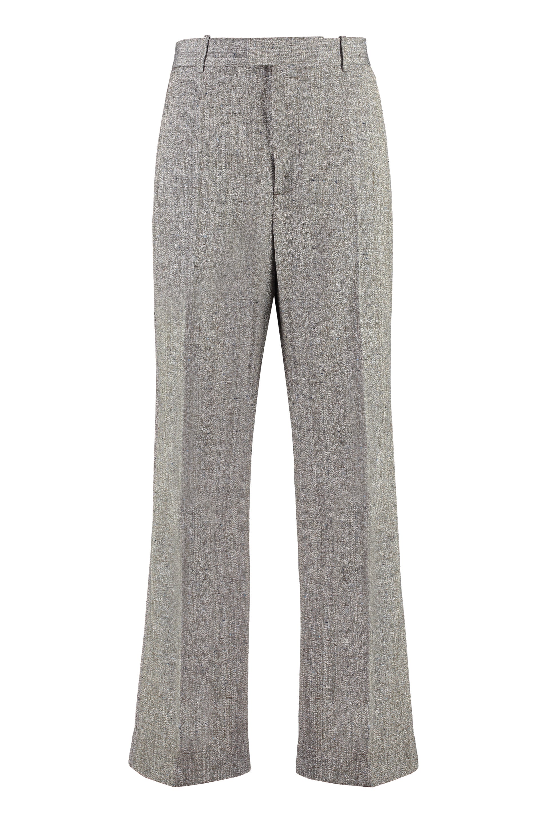 Wool and silk flares pants