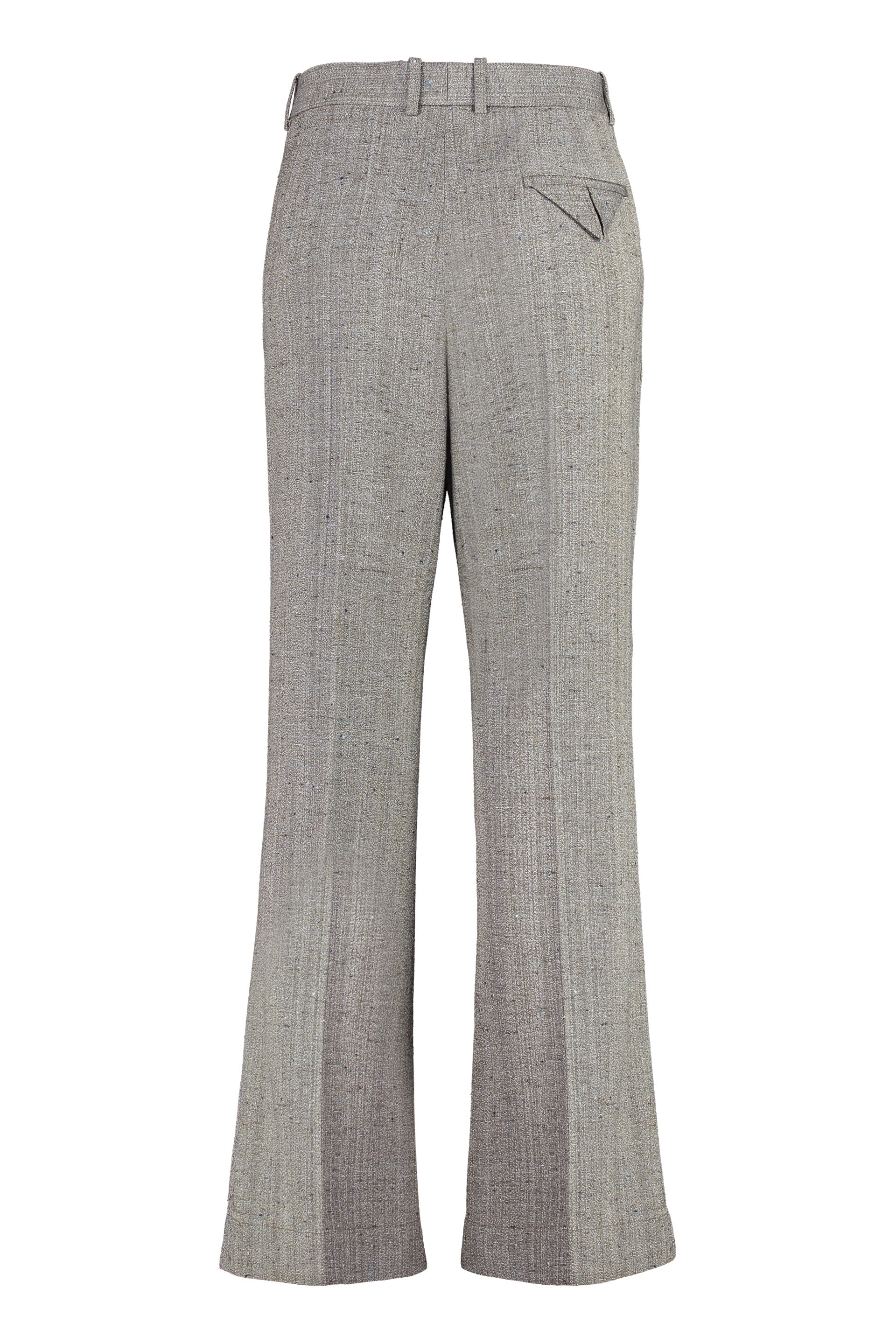 Wool and silk flares pants