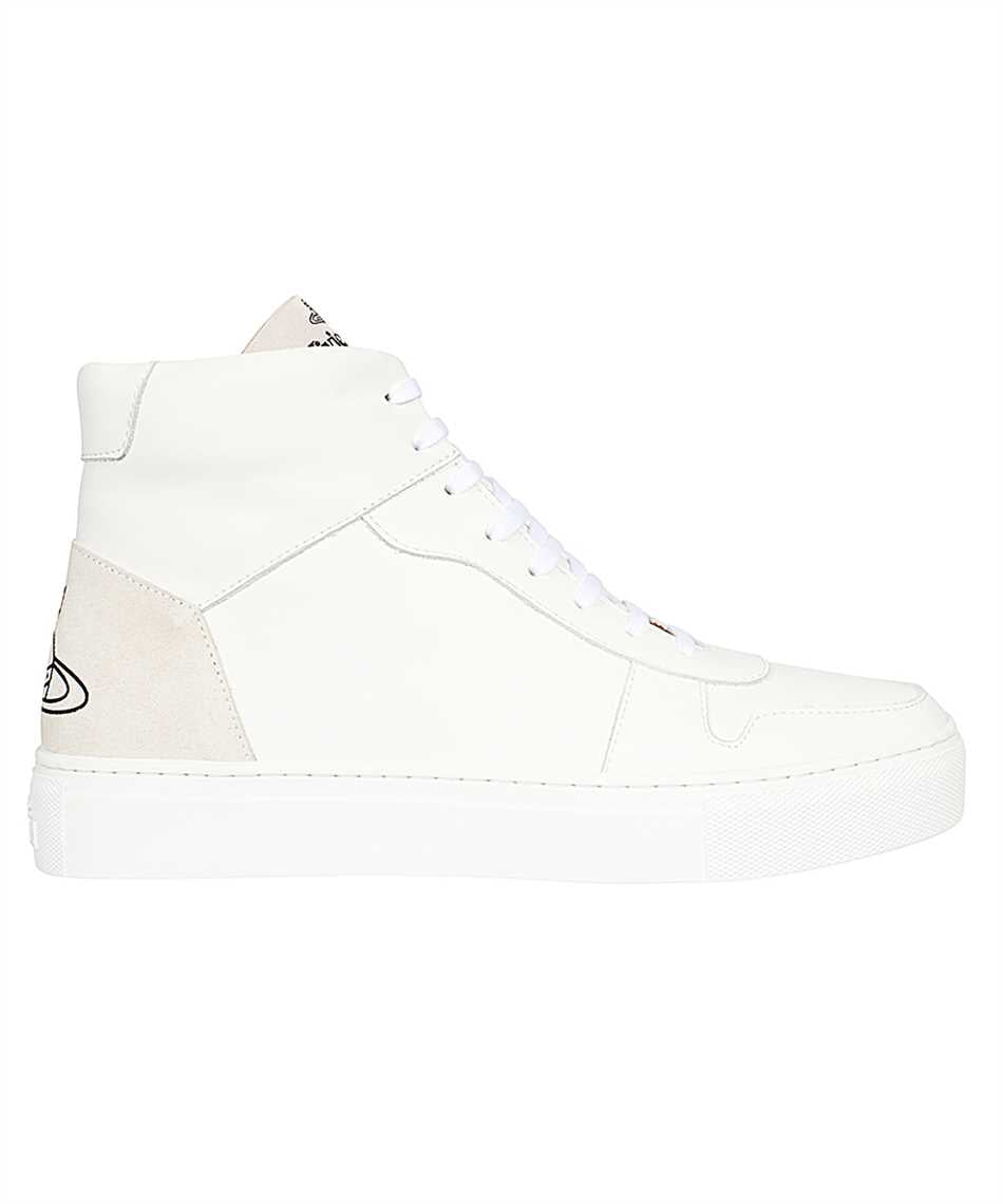 Leather high-top sneakers