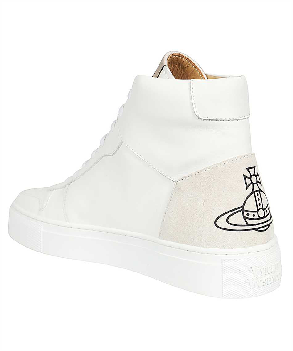 Leather high-top sneakers