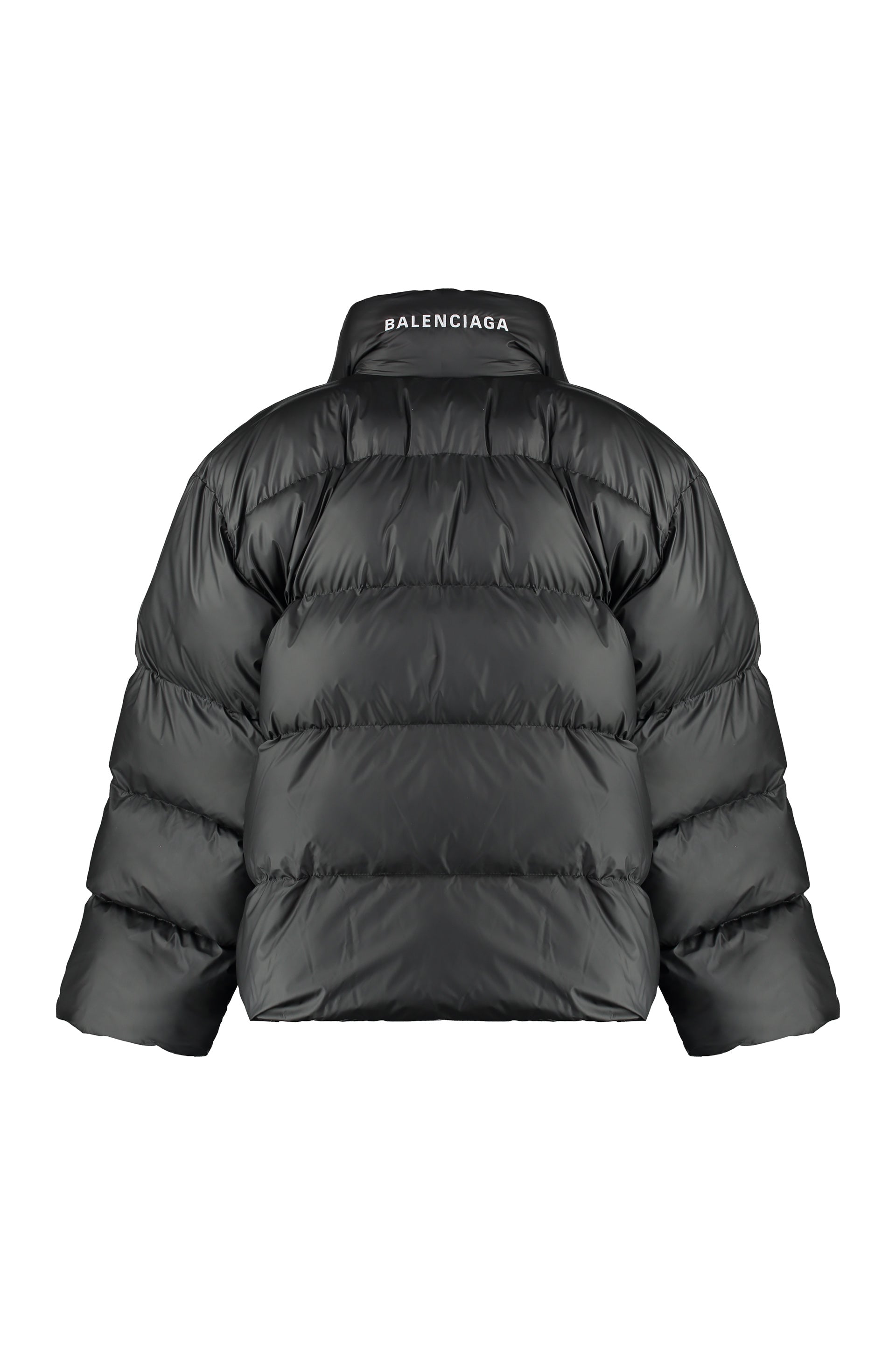 Wrap oversize puffer jacket