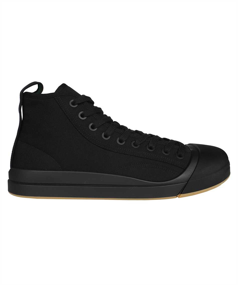 High-top fabric sneakers