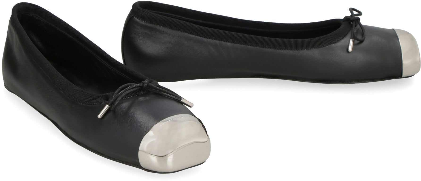 Leather ballet flats