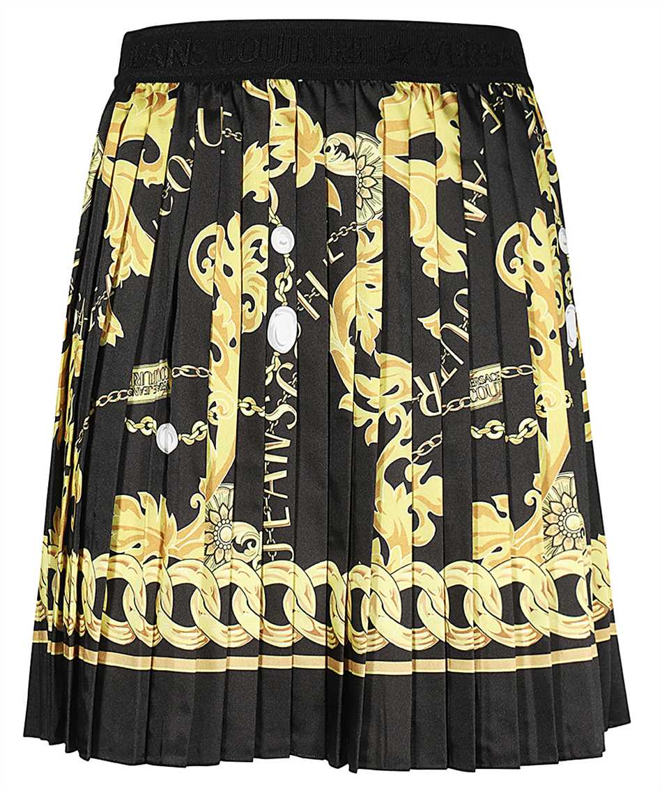 Printed pleated skirt
