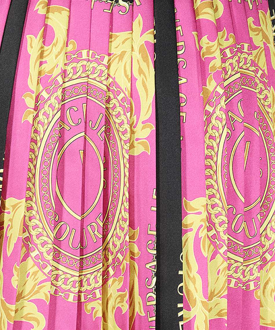 Printed pleated skirt