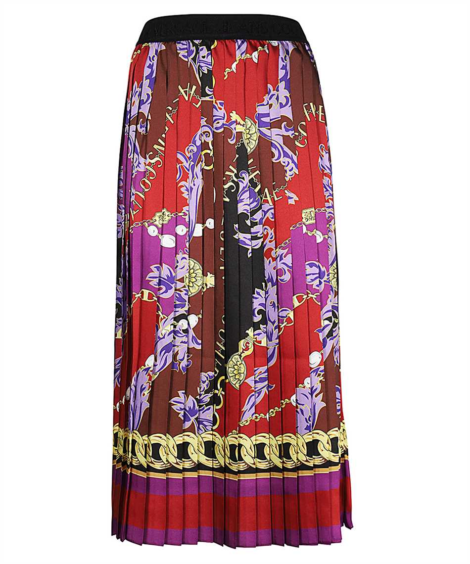 Printed pleated skirt