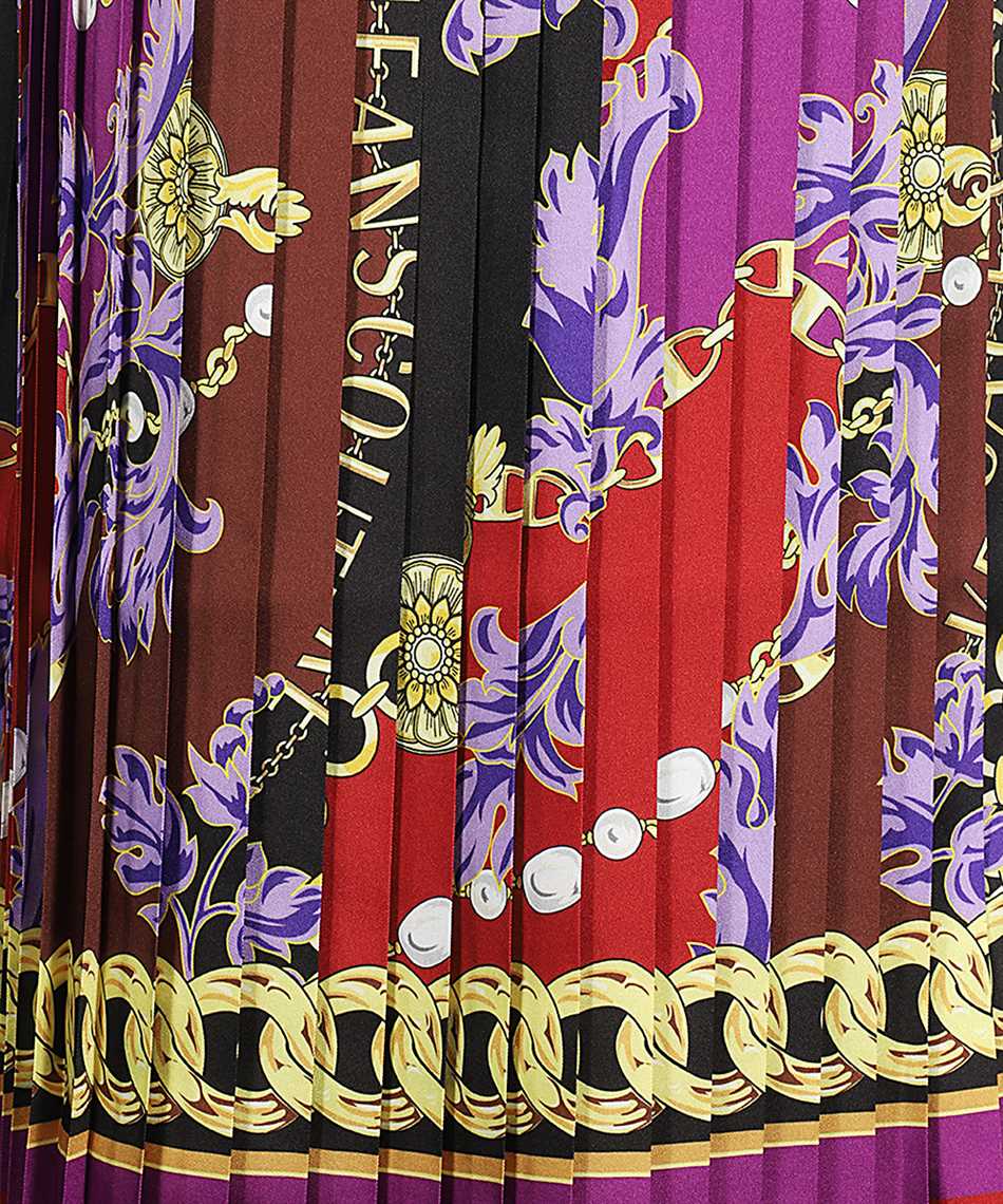 Printed pleated skirt