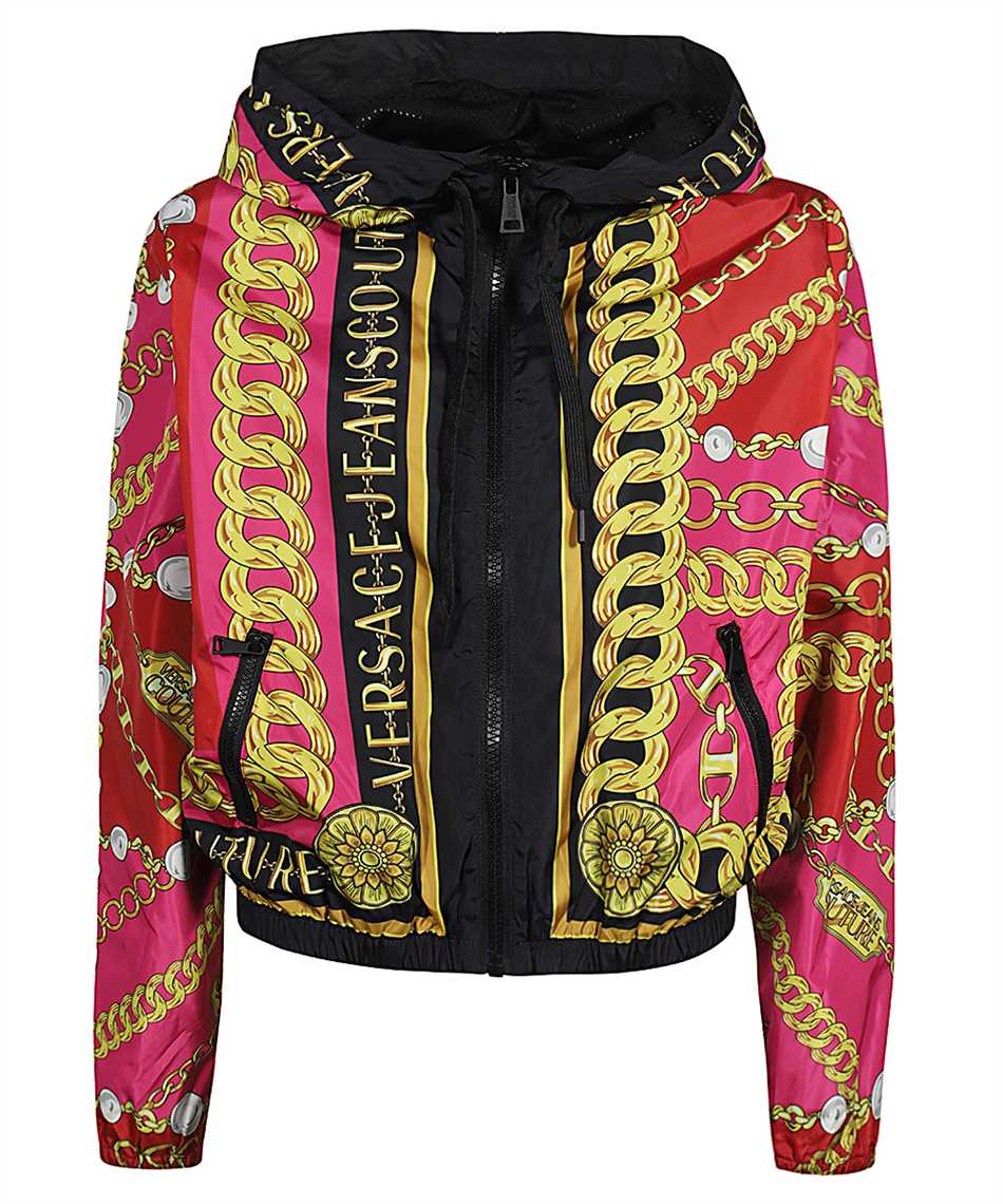 Technical fabric hooded jacket
