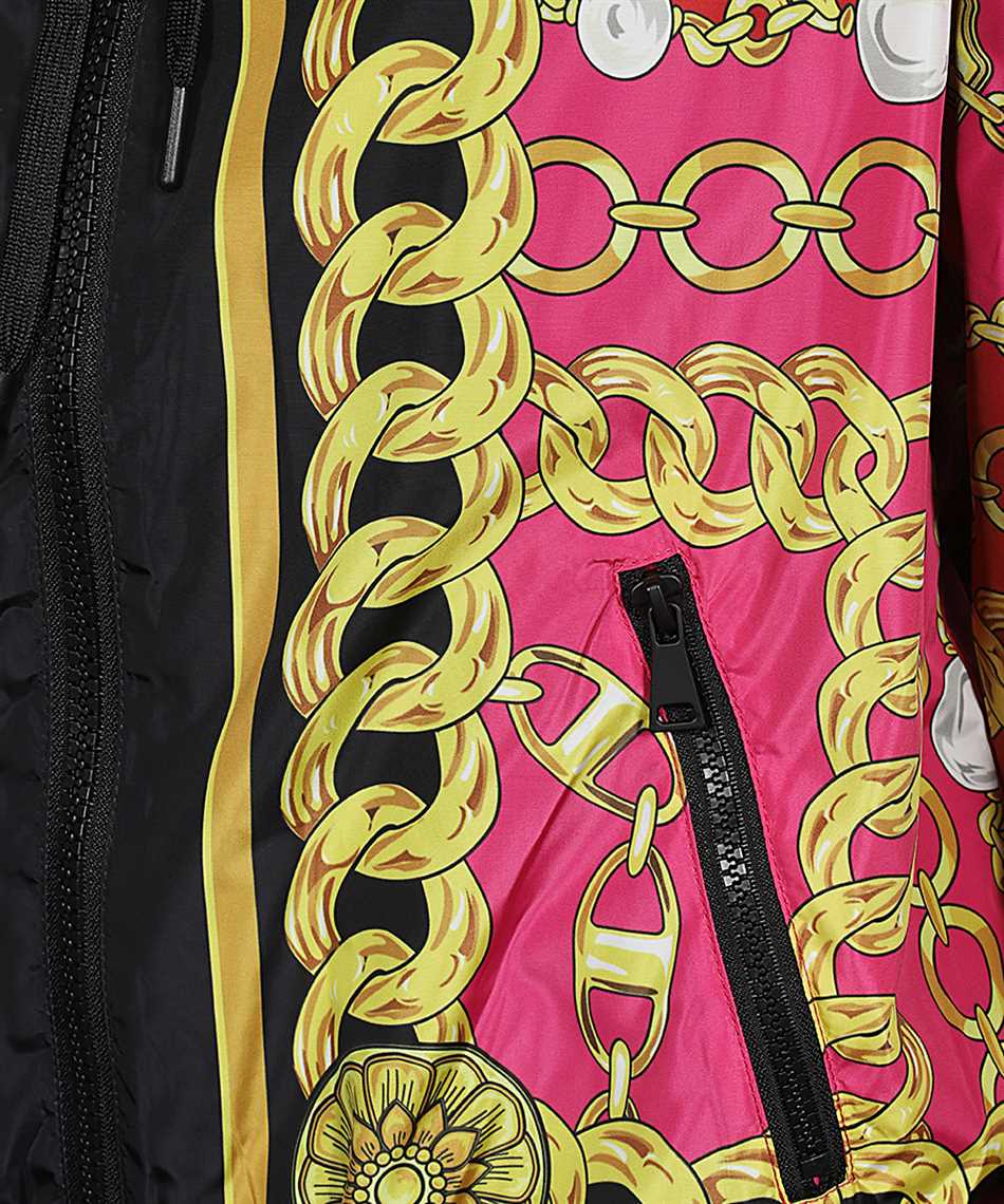 Technical fabric hooded jacket