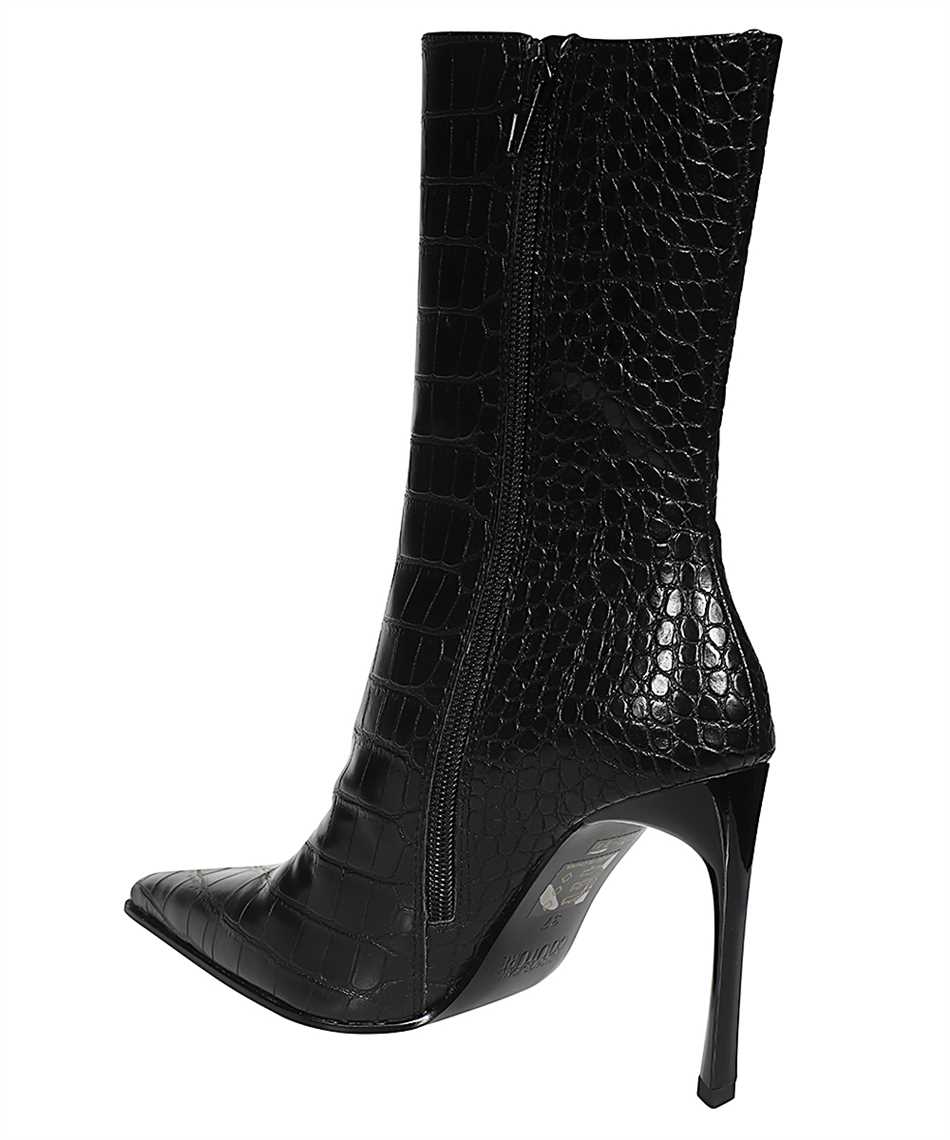 Snakeskin print heels ankle boots