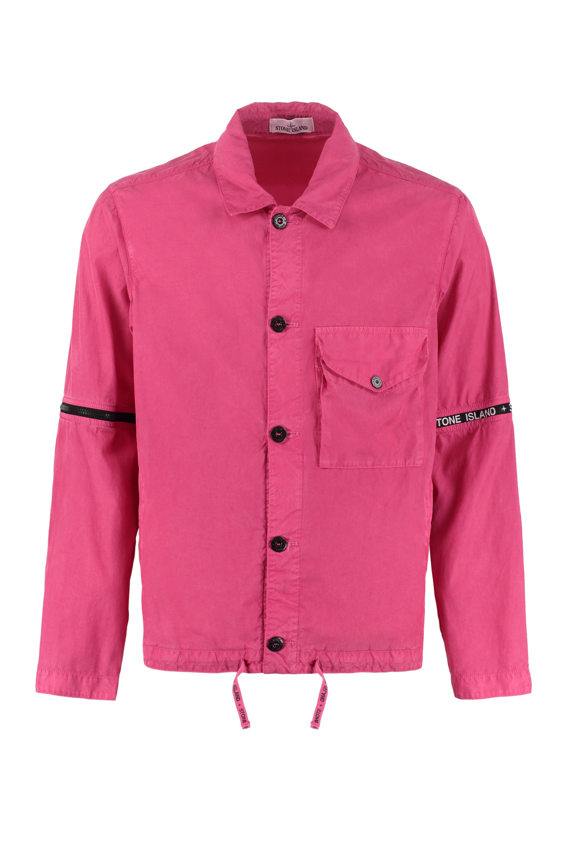 Detachable-sleeves overshirt