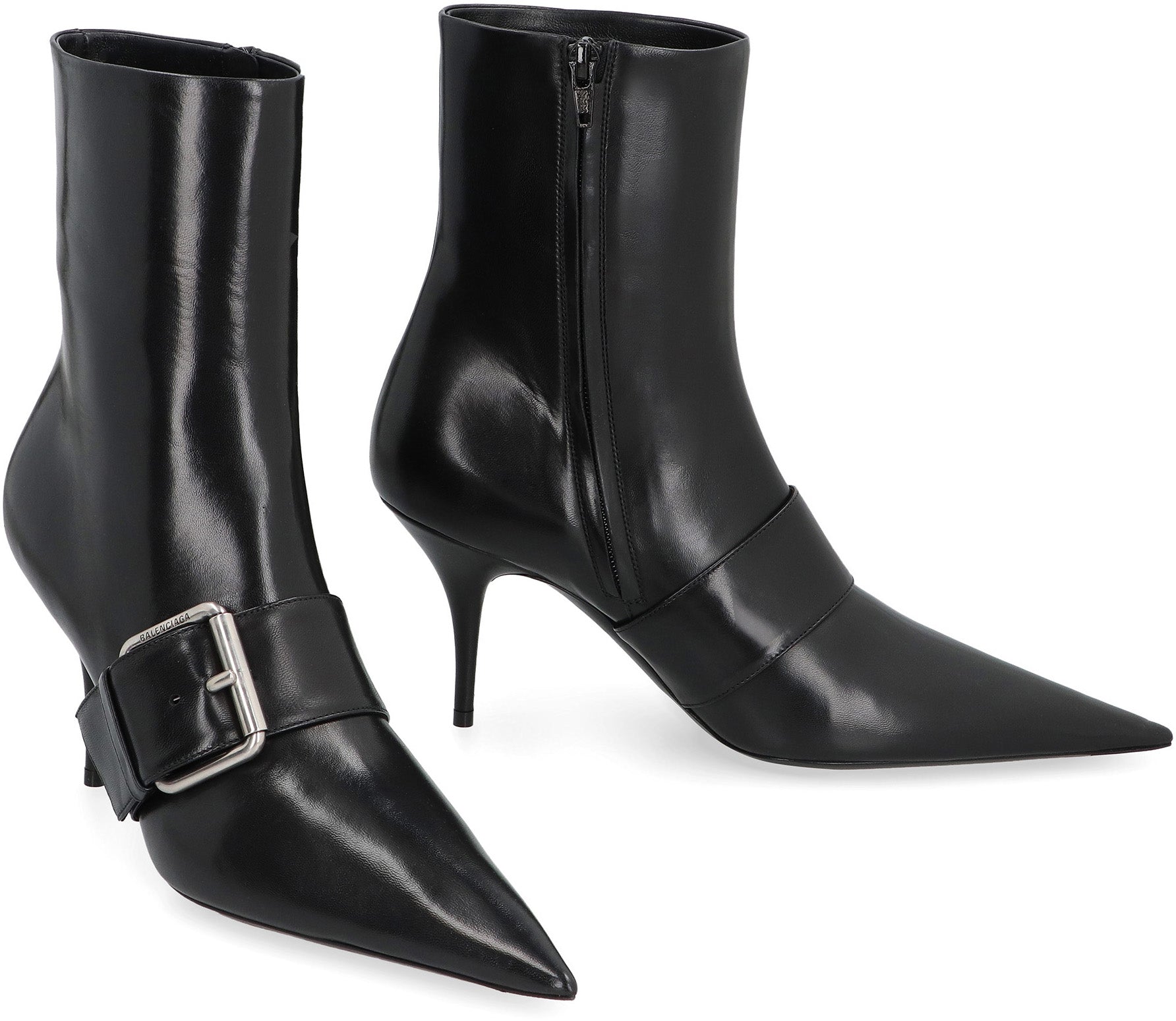 Knife 80 Leather ankle boots