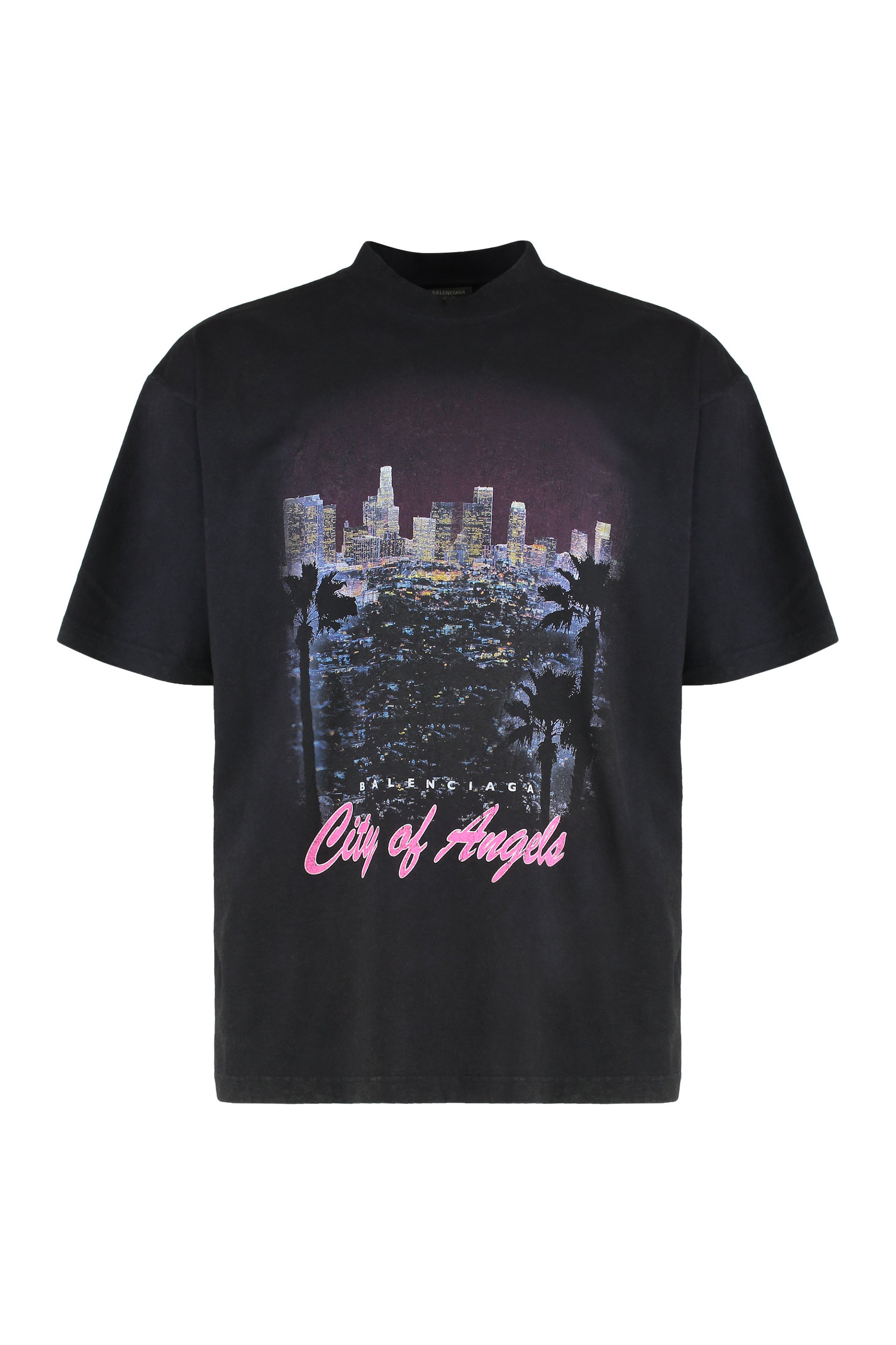 Round neck cotton T-shirt