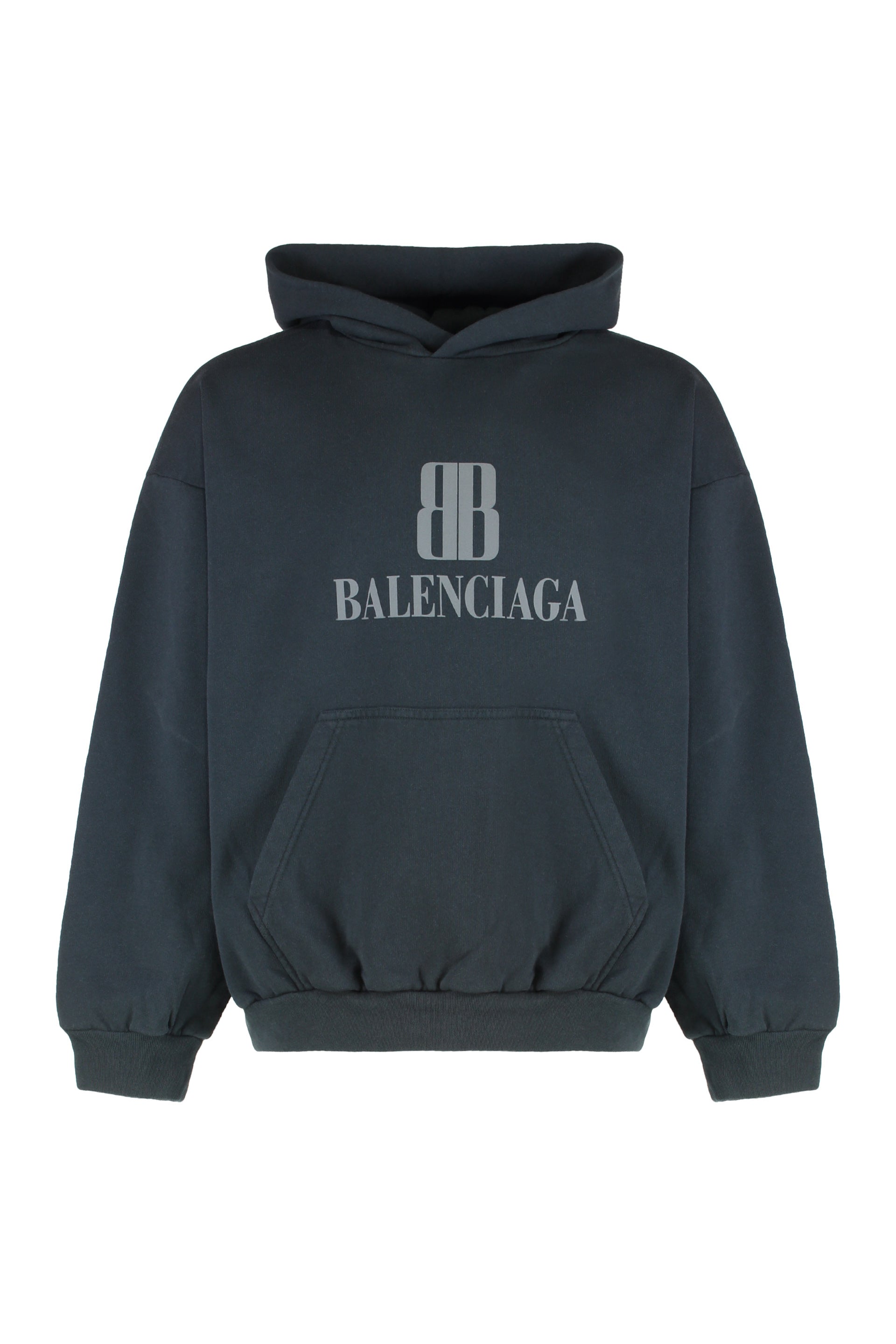 Hooded cotton sweatshirt