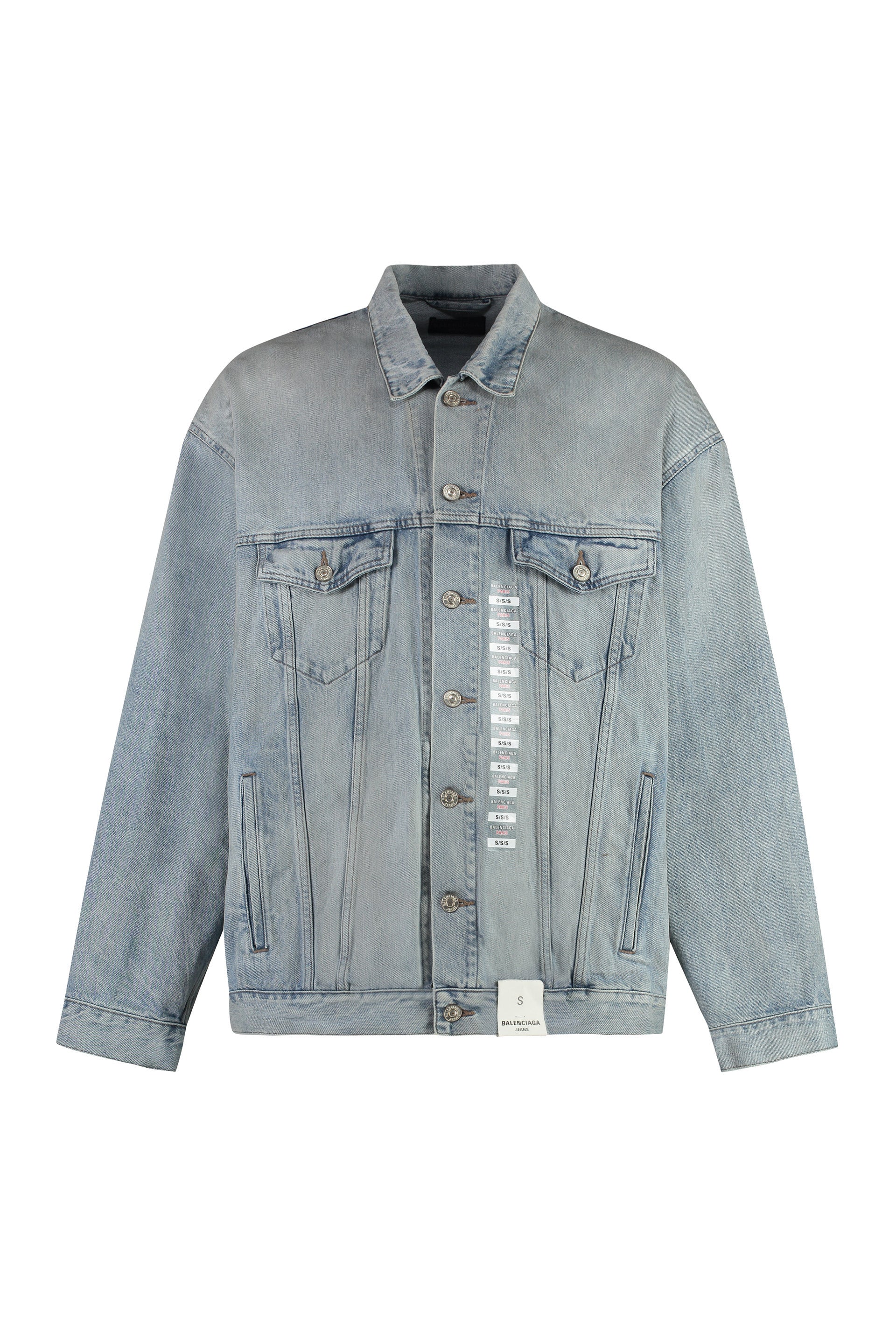 Size Sticker denim jacket