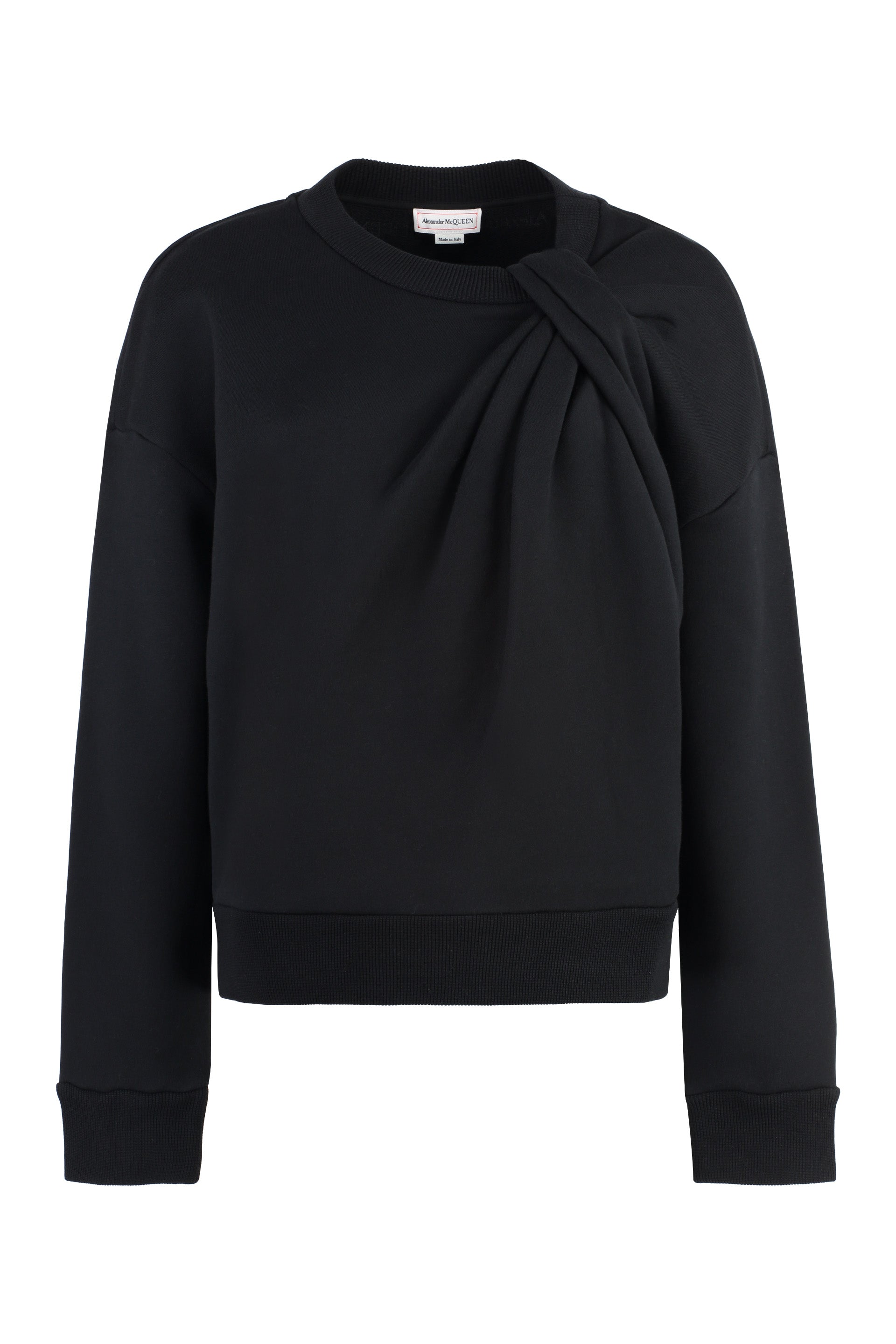 Cotton crew-neck sweatshirt