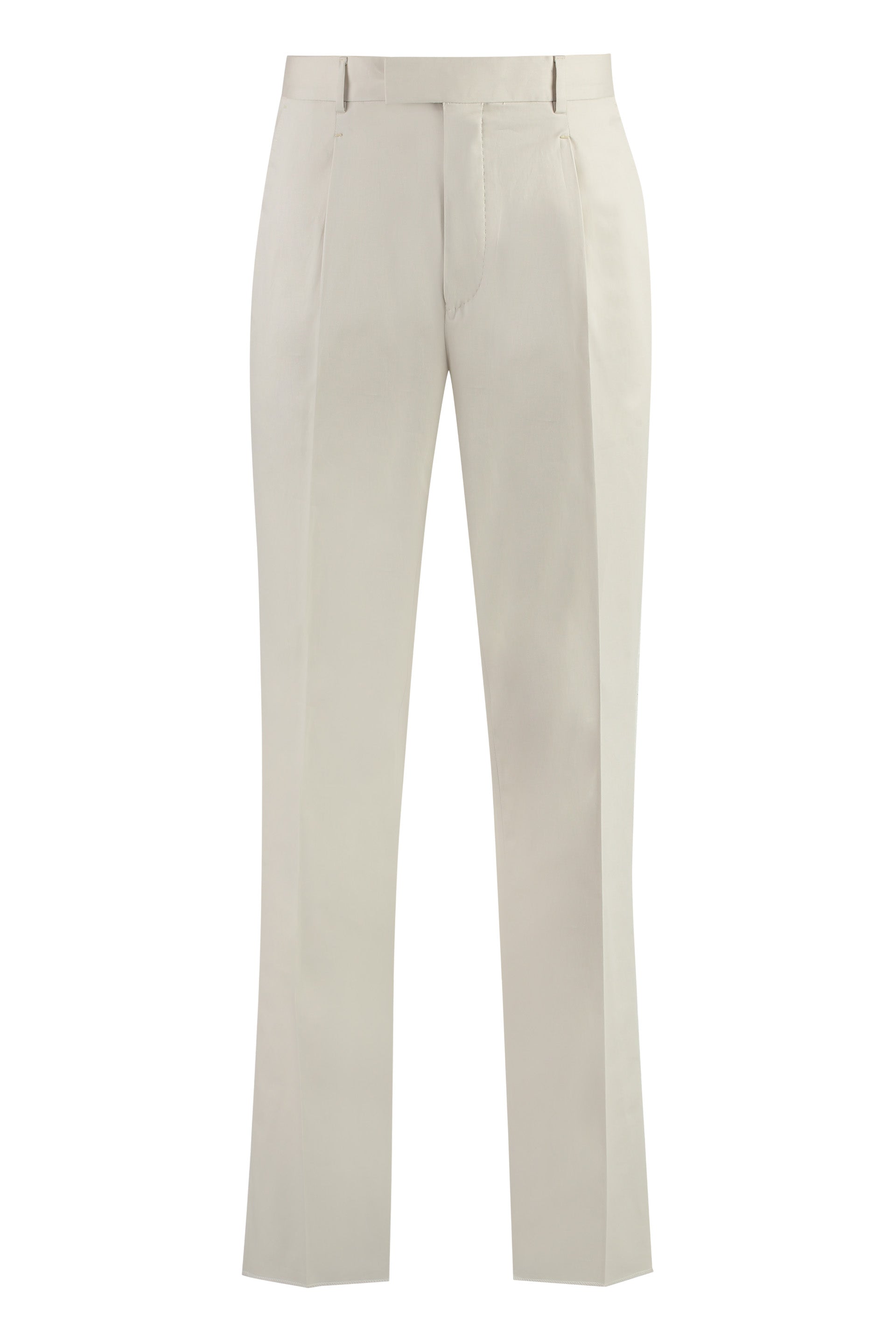 Stretch cotton chino trousers