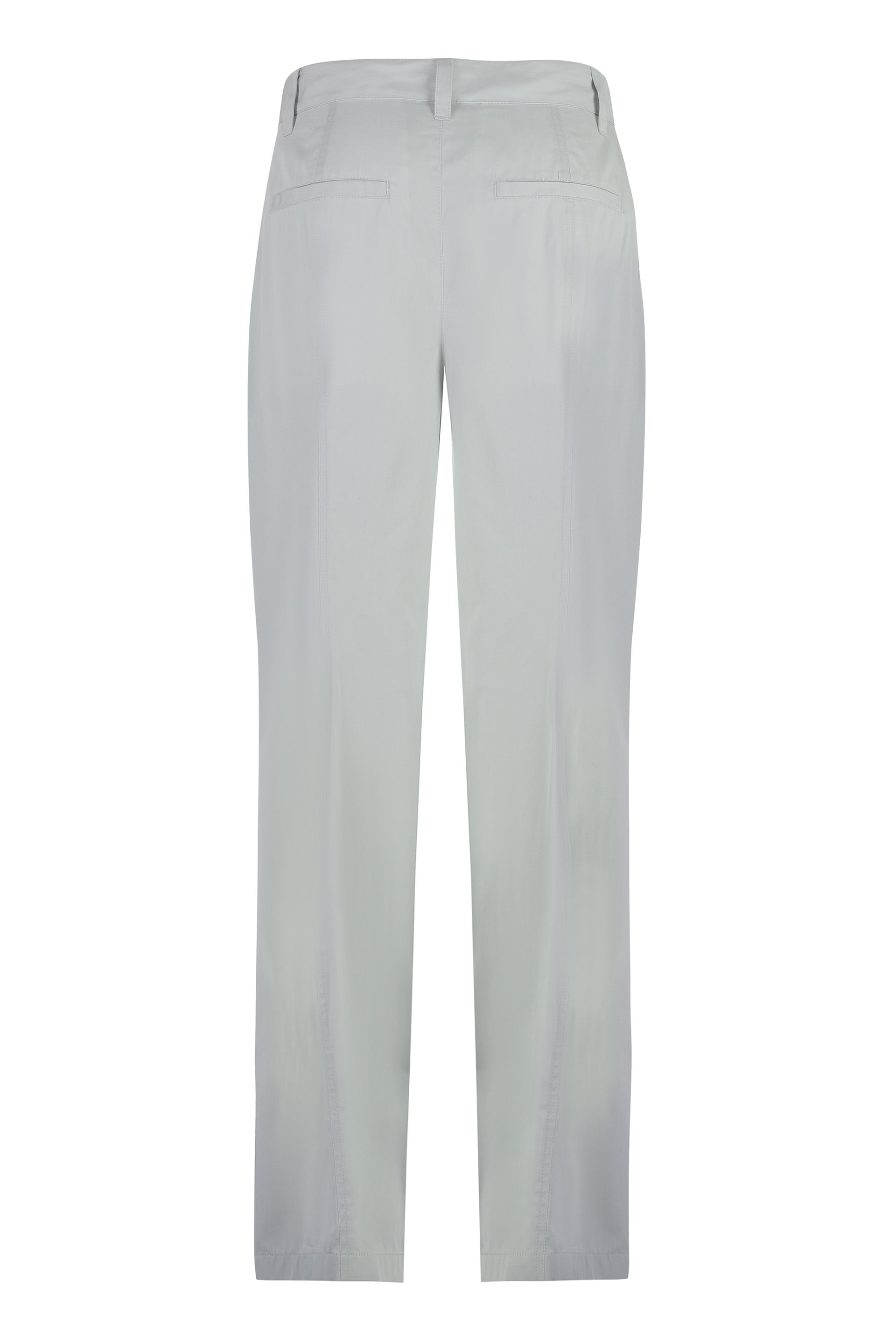 Cotton-silk trousers