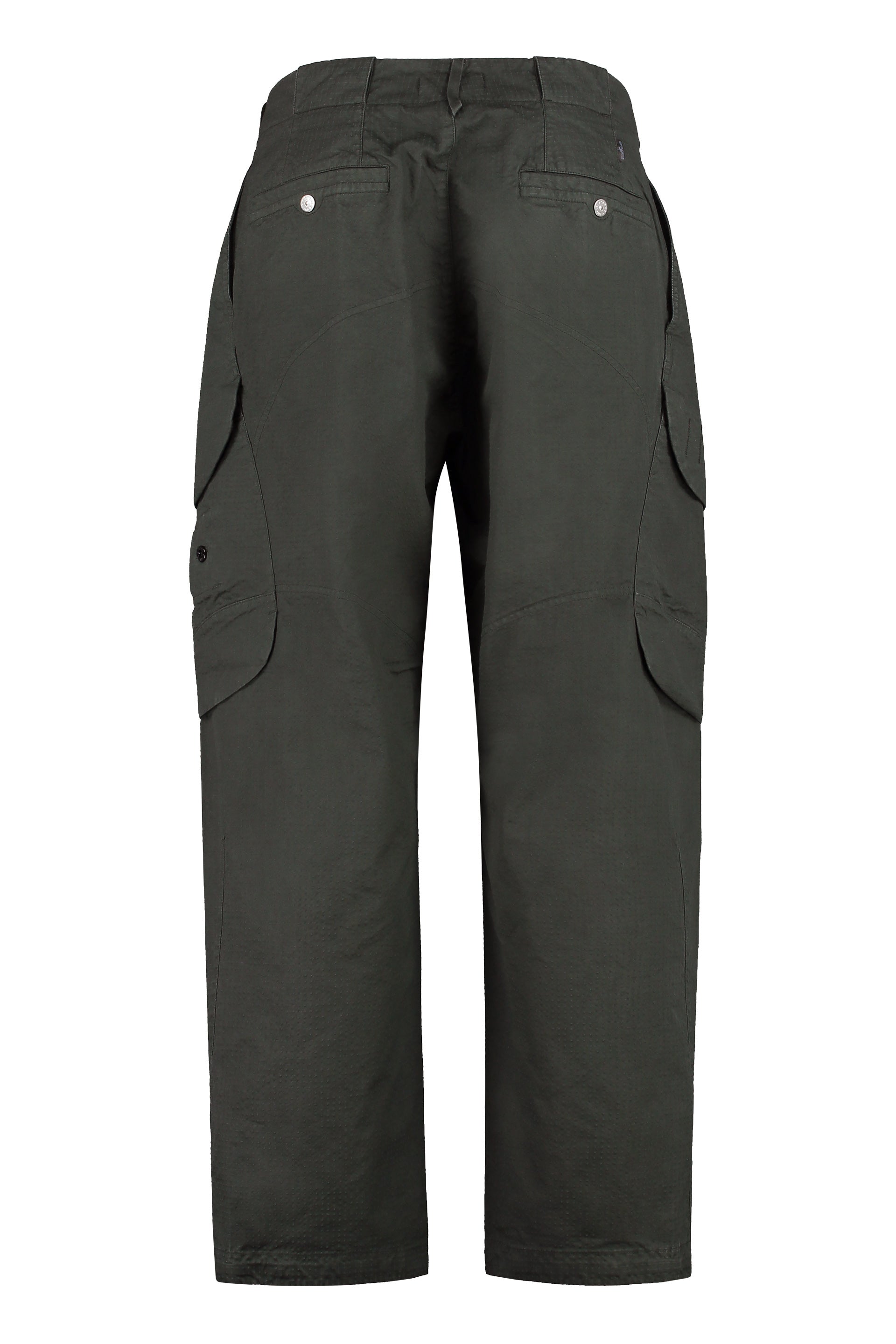 Multi-pocket cotton trousers