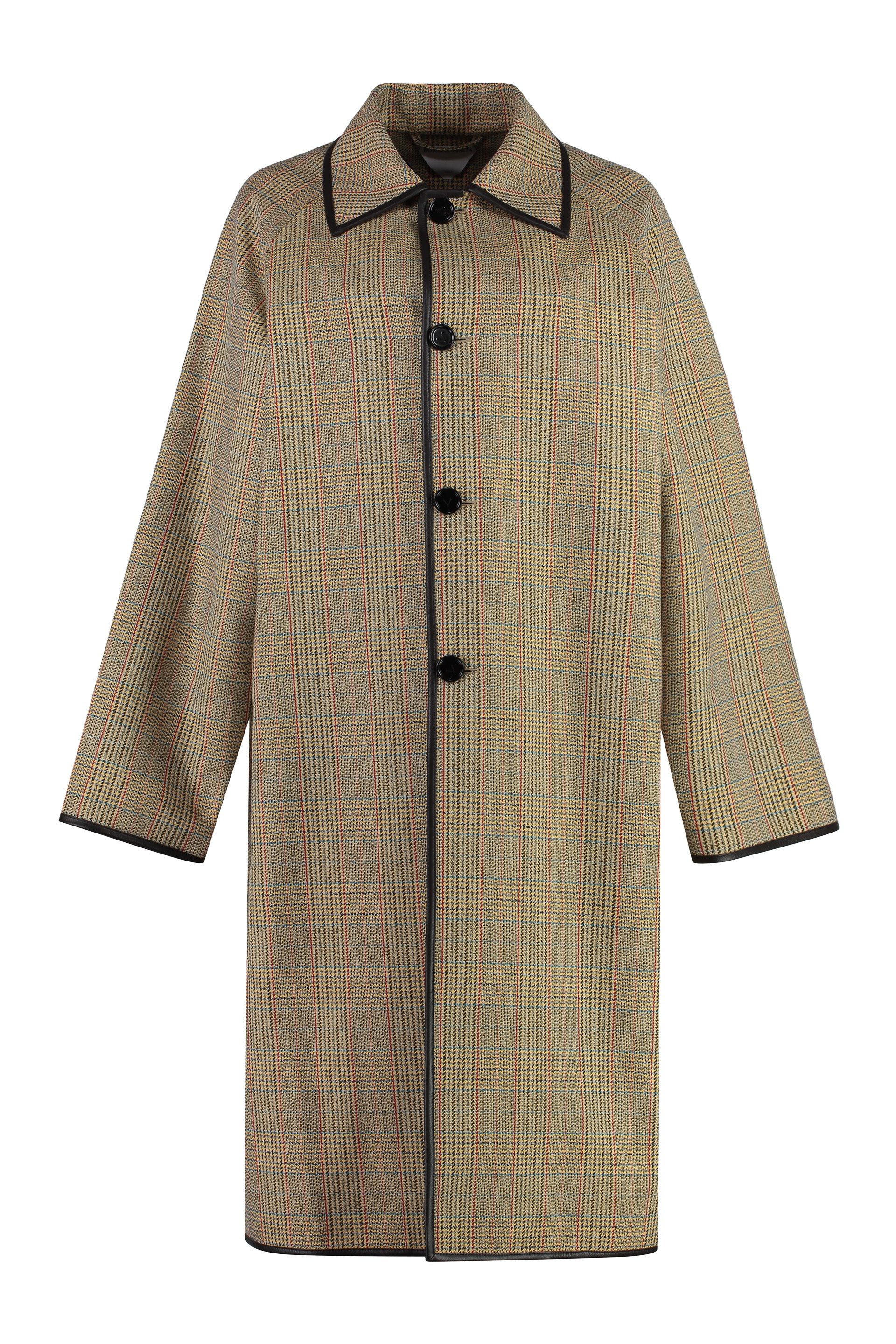 Prince-of-Wales wool coat