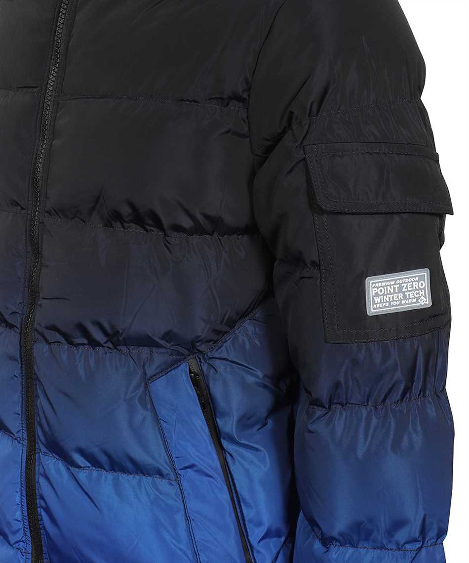 Hooded down jacket