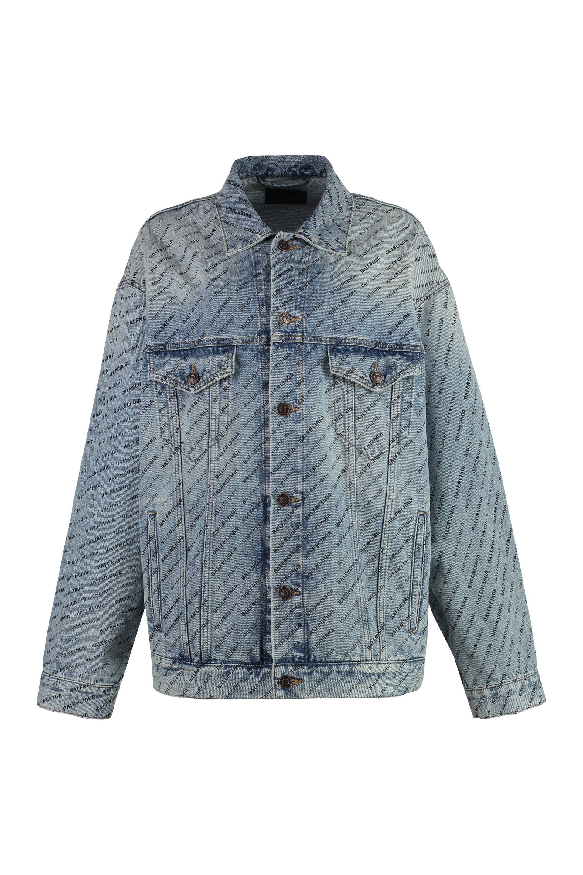 Printed denim jacket