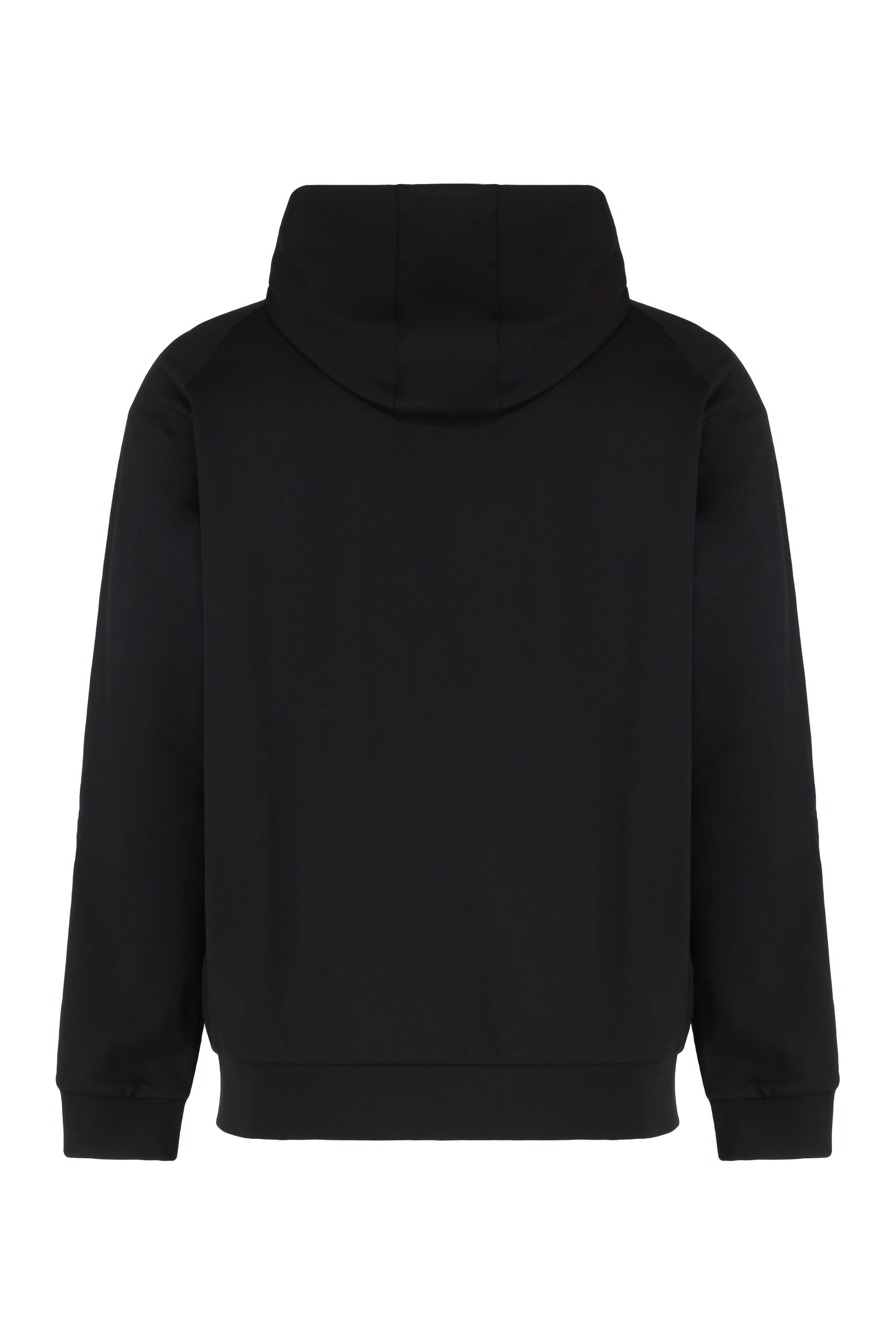 Hooded sweatshirt with zip in cotton