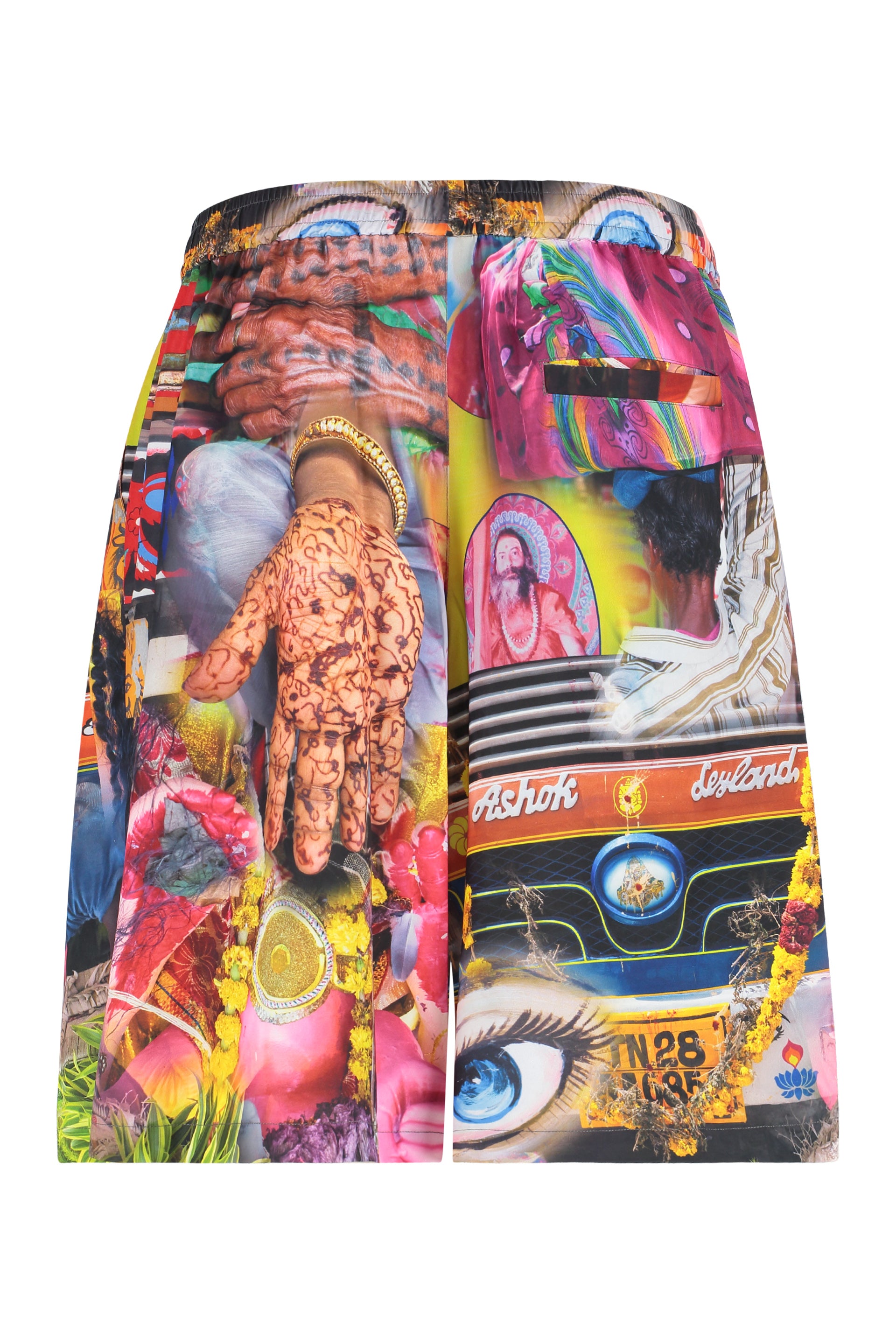 Printed bermuda shorts