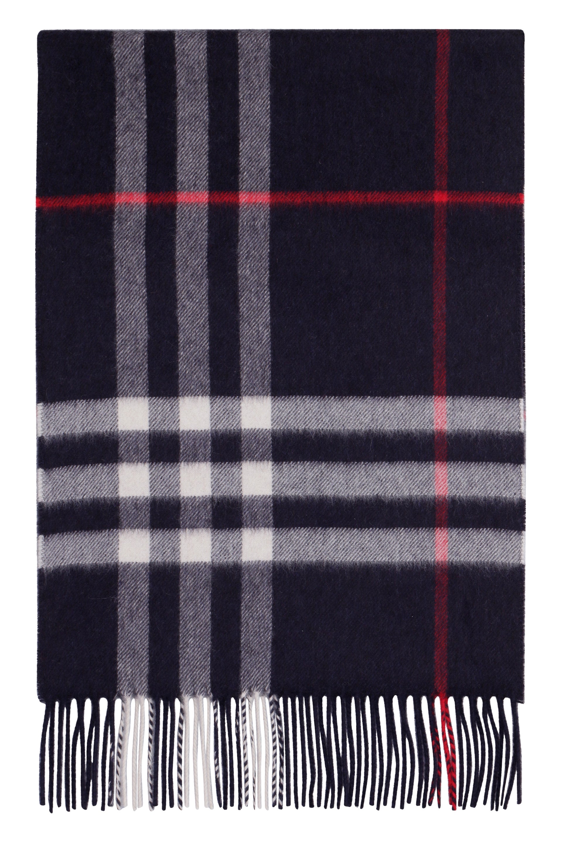 Checked cashmere scarf