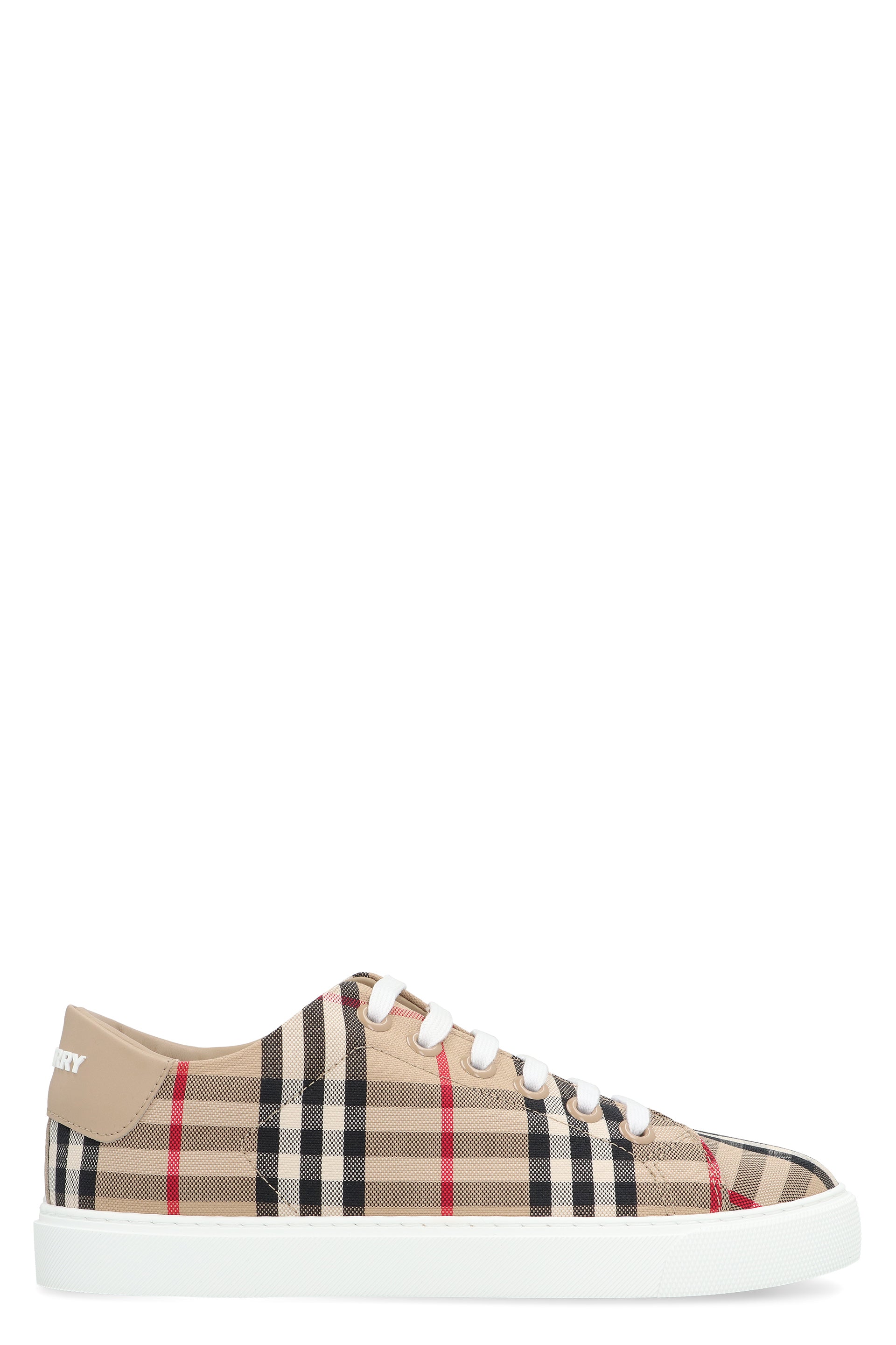 Checked motif sneakers