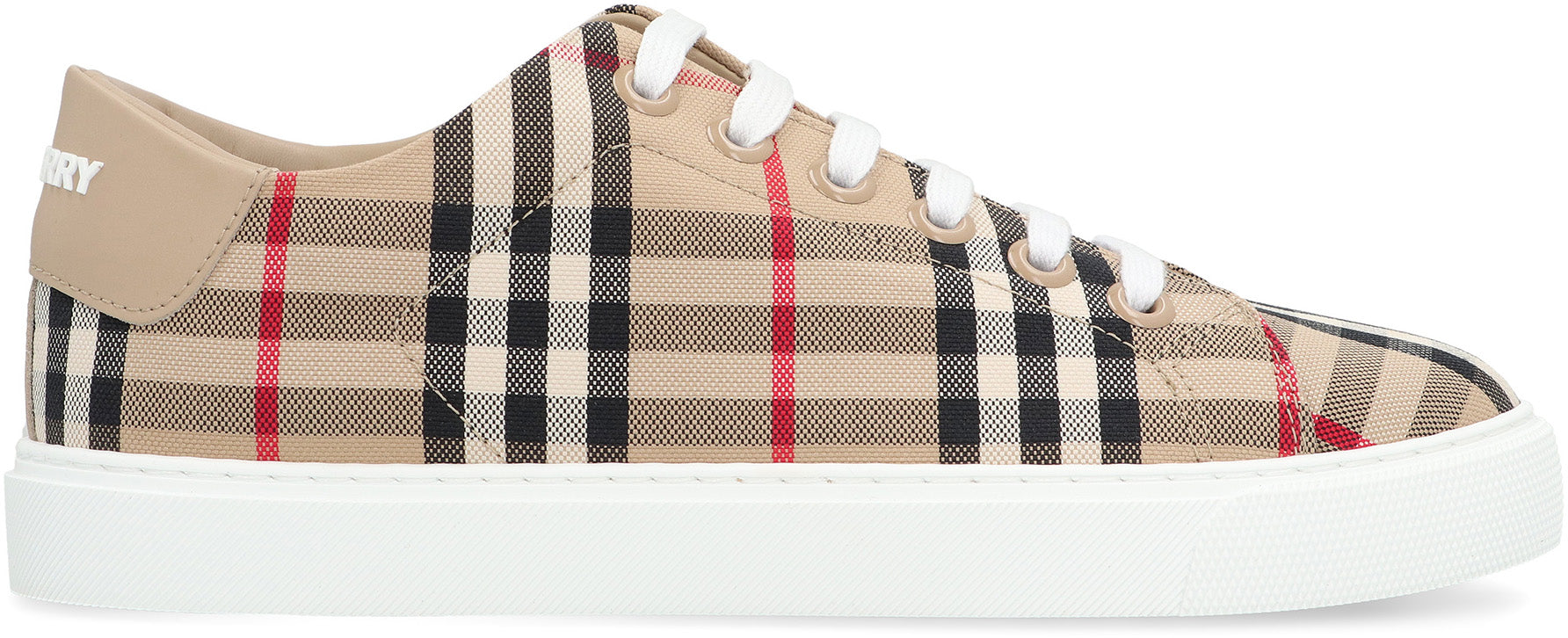 Checked motif sneakers