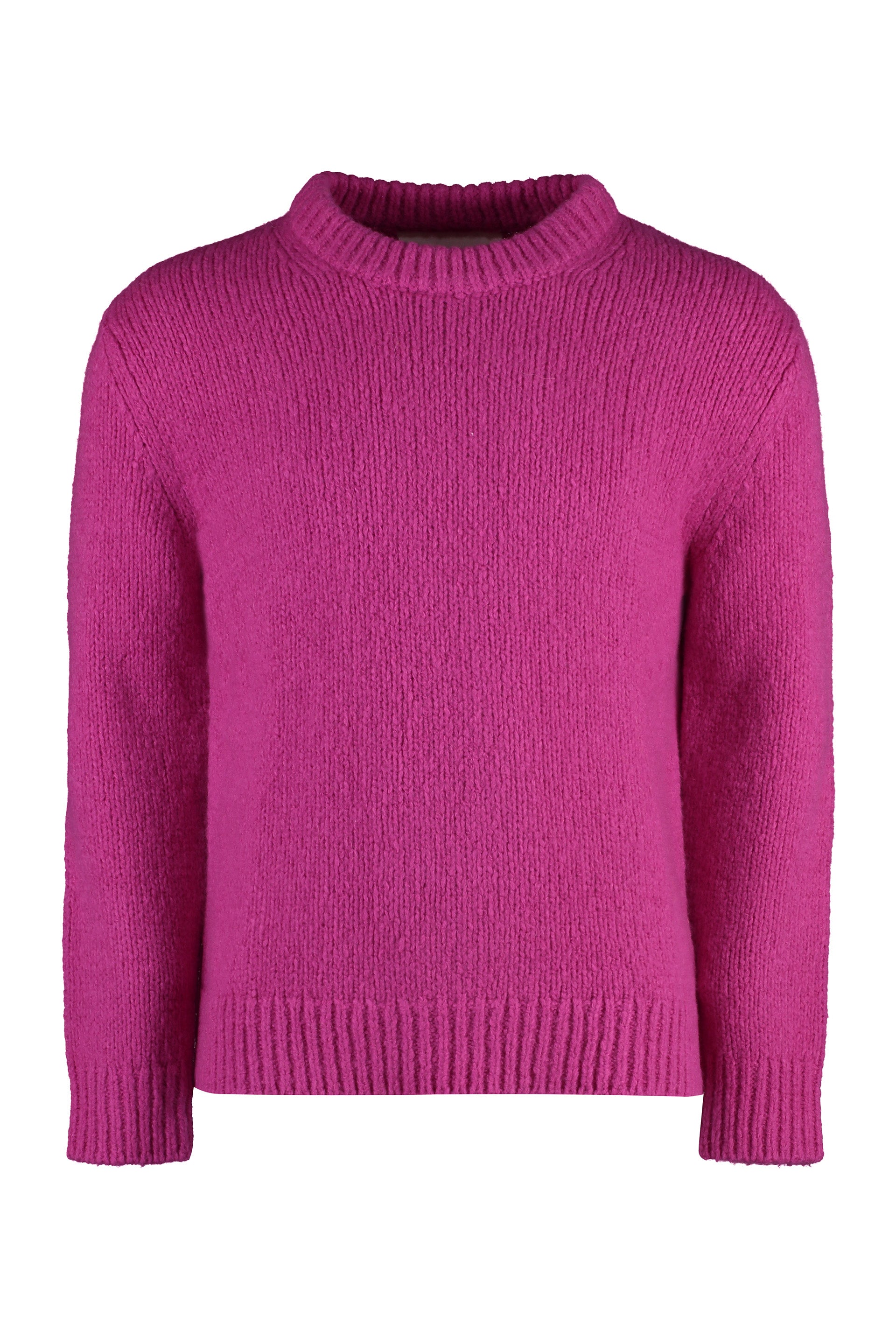 Wool-blend crew-neck sweater