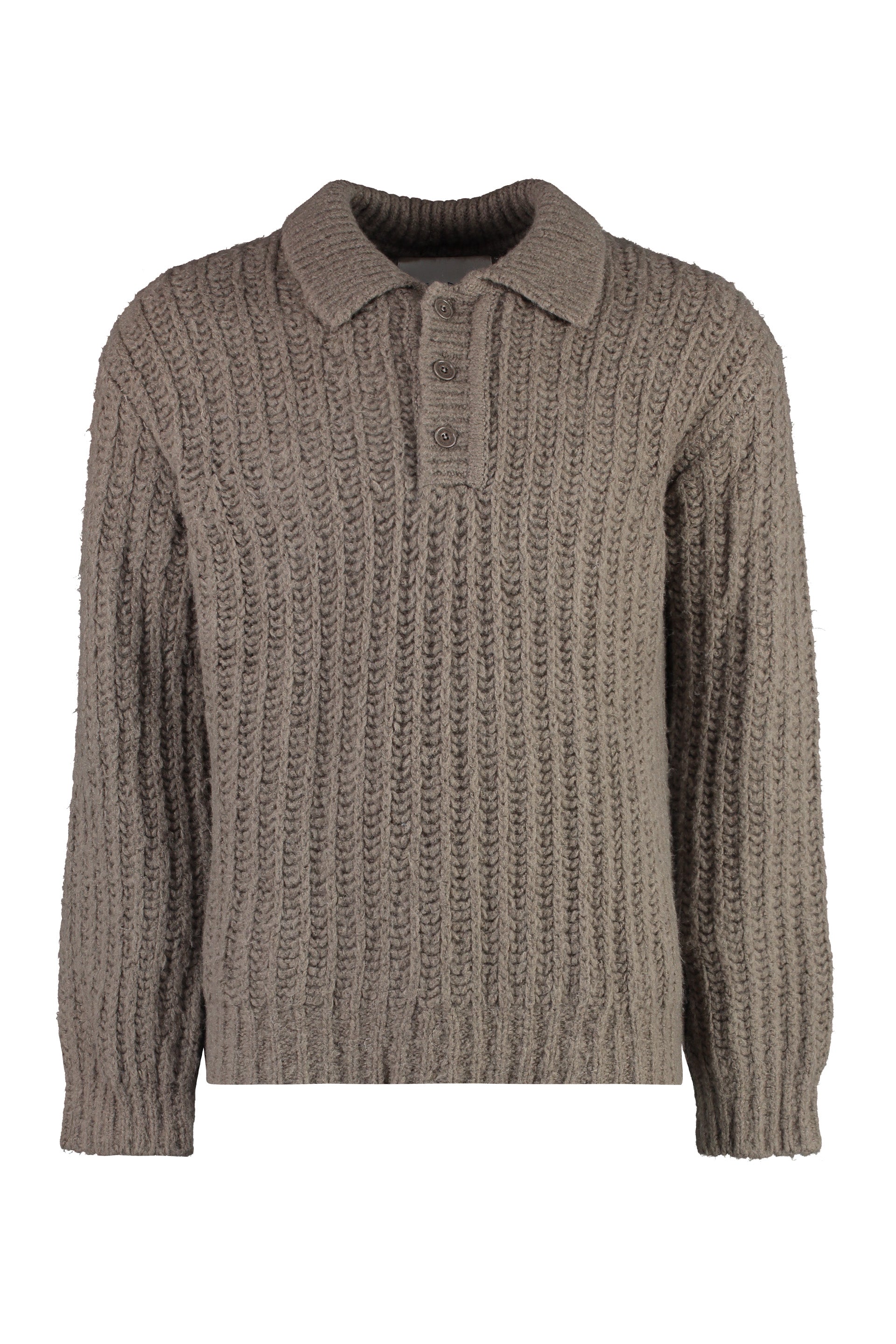 Wool-blend crew-neck sweater