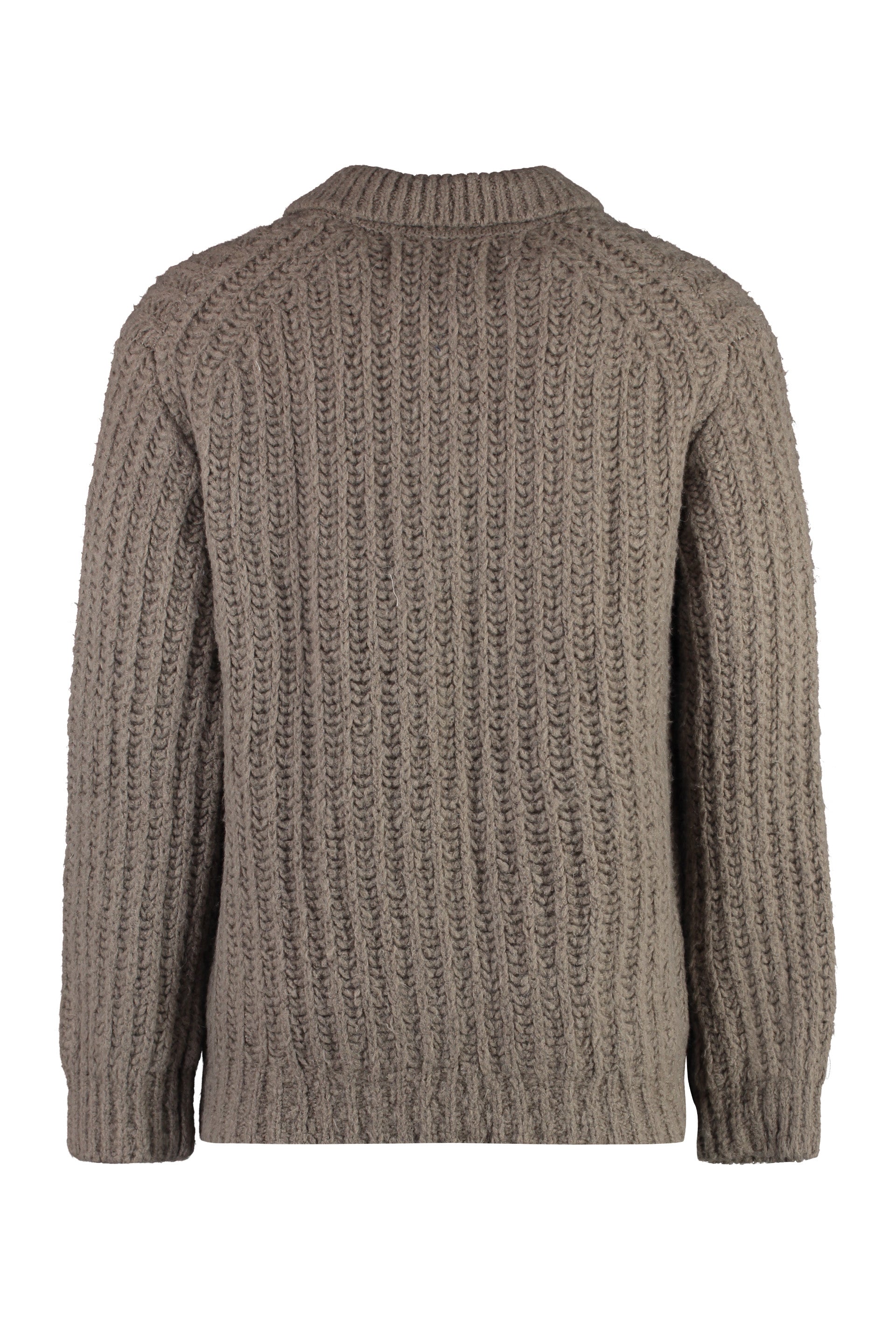 Wool-blend crew-neck sweater