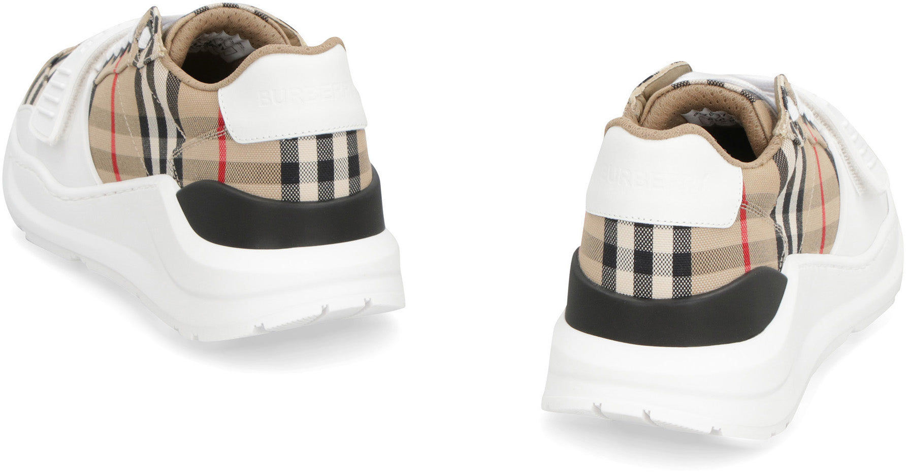 Checked motif sneakers