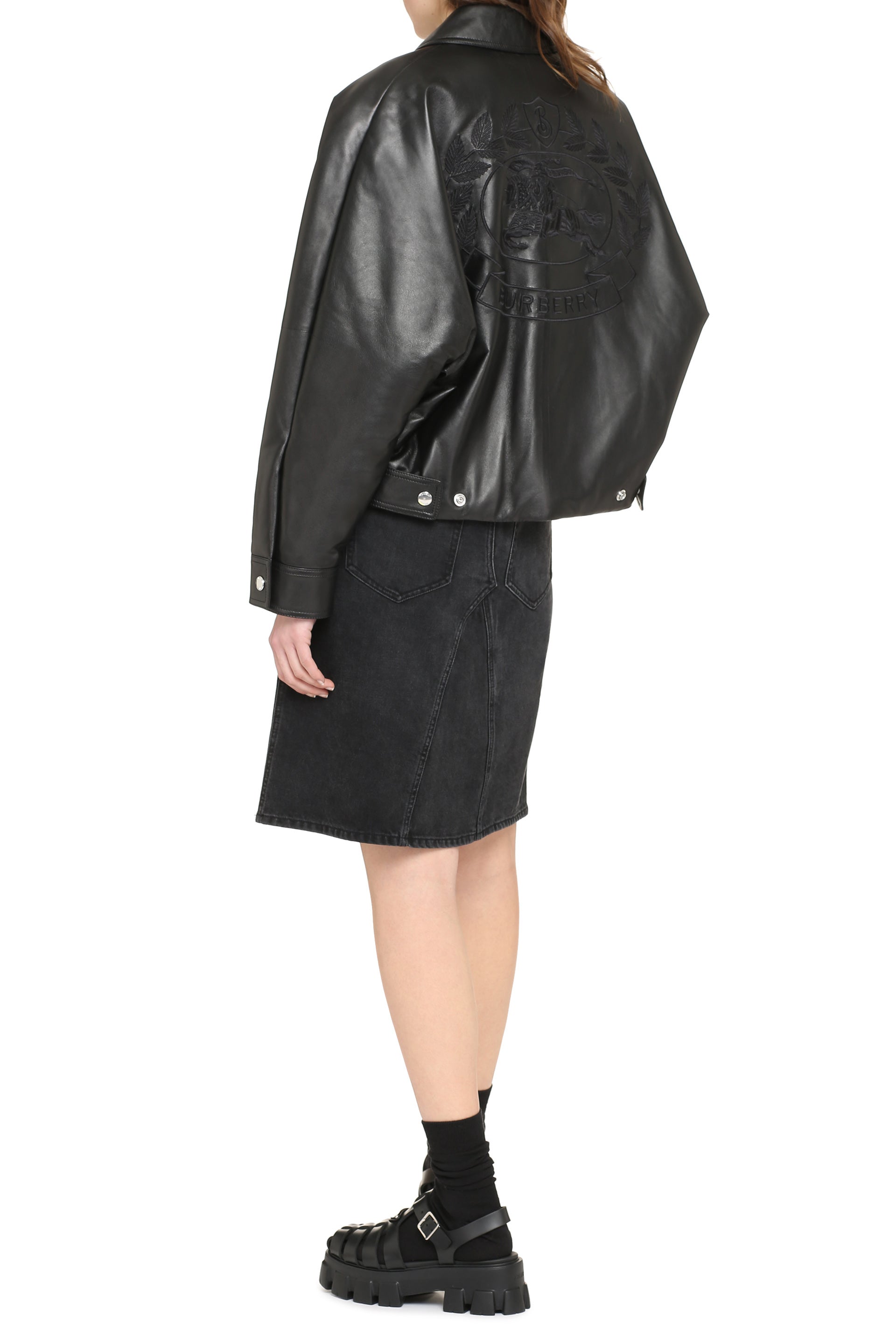 Lambskin bomber jacket