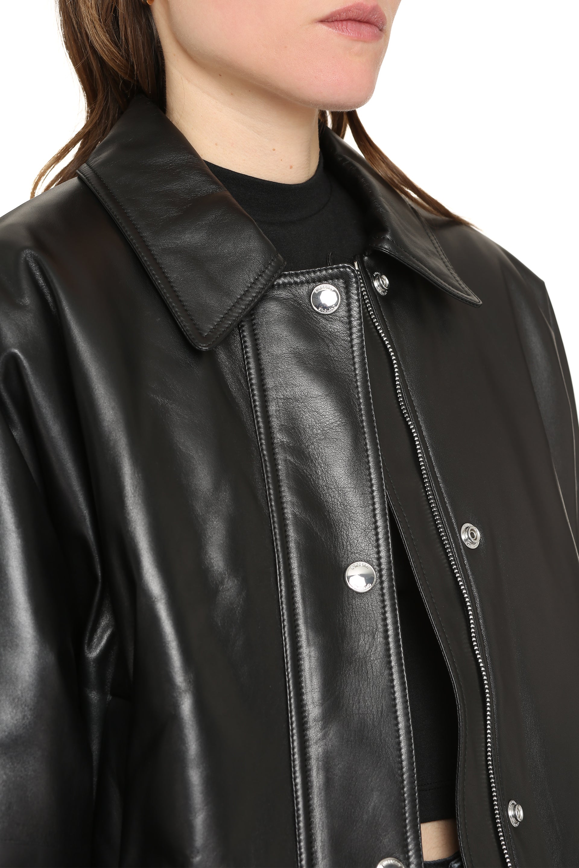 Lambskin bomber jacket