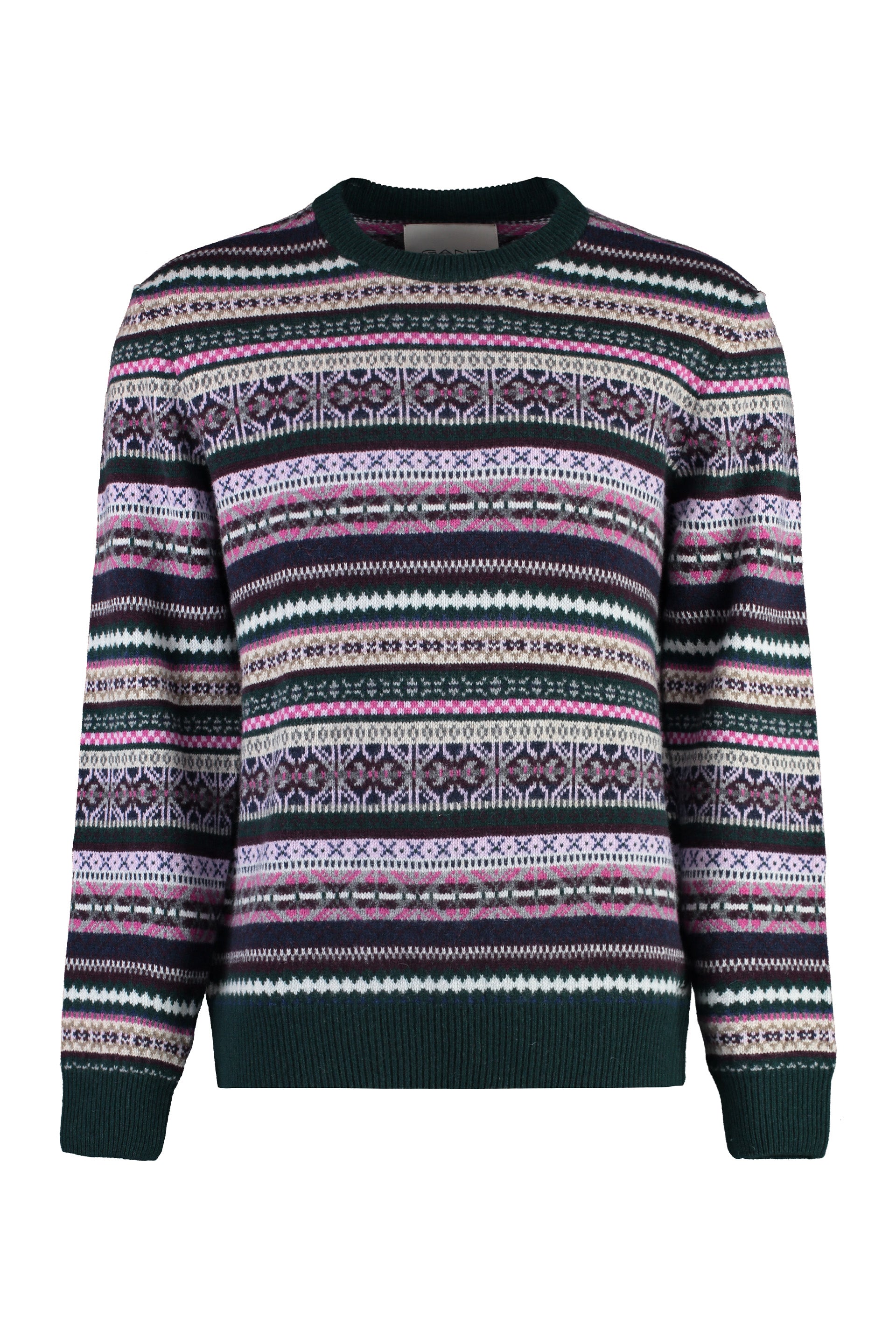 Crew-neck wool sweater