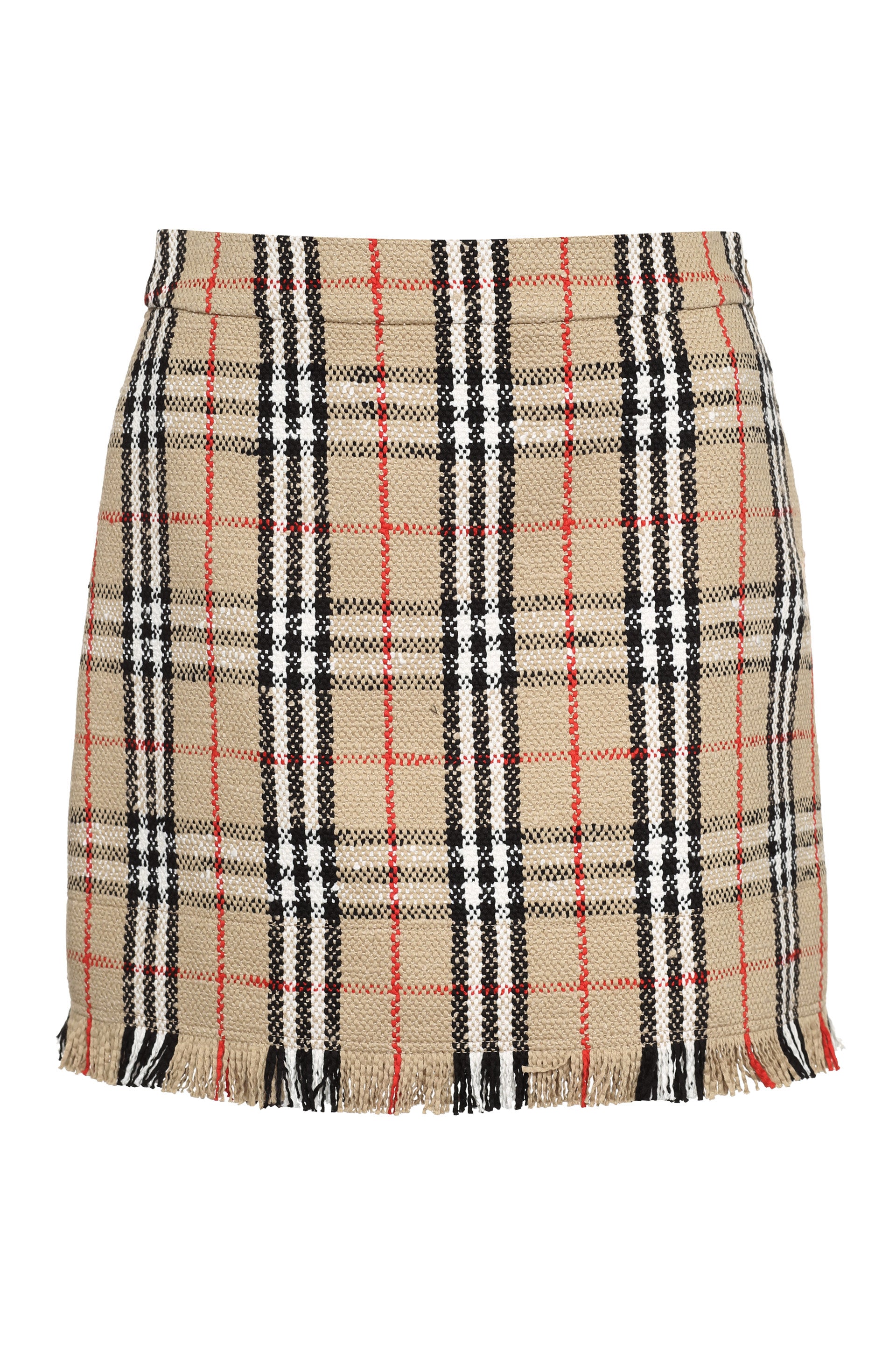 Bouclé wool skirt