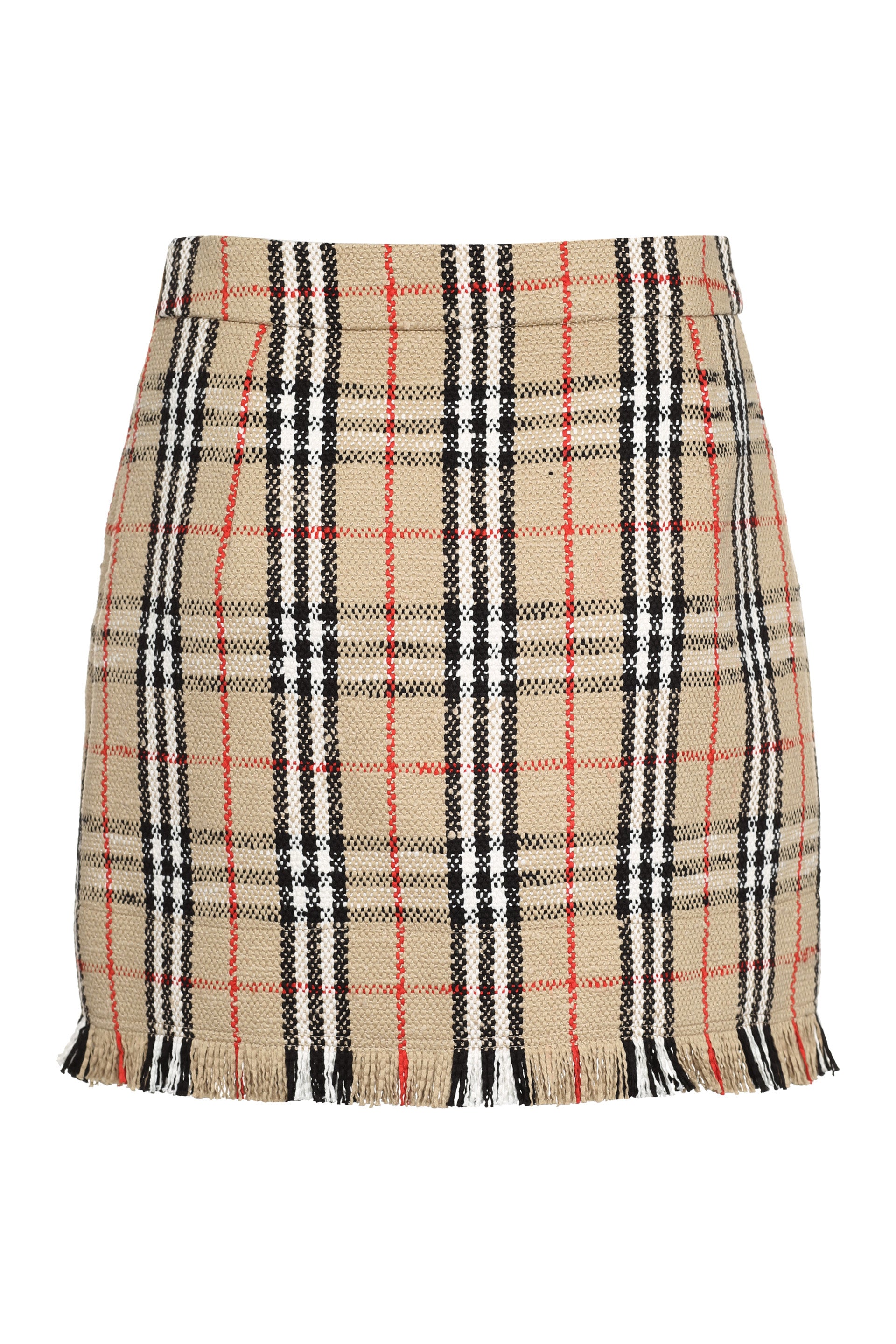 Bouclé wool skirt