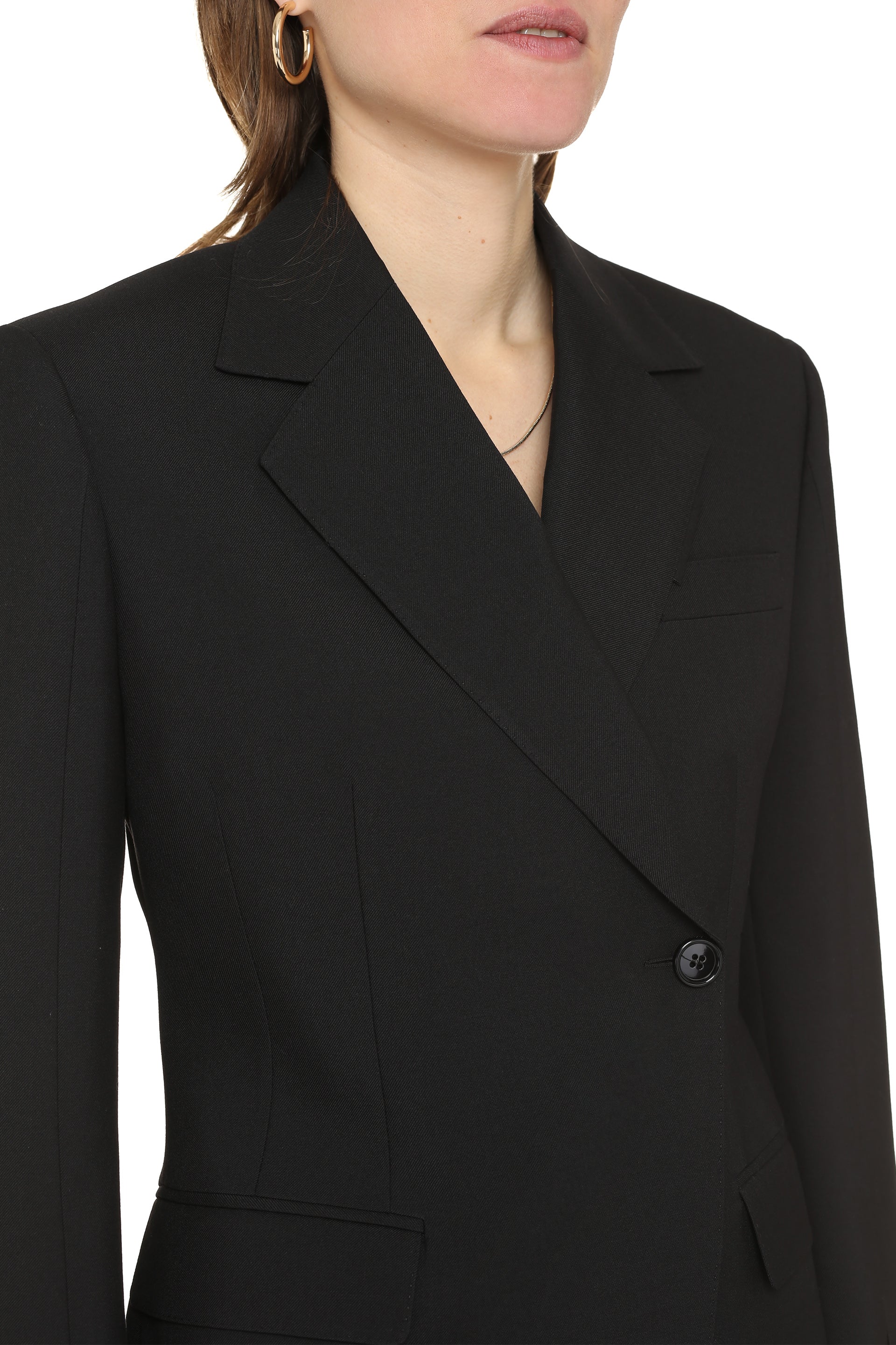 Double-breasted wool blazer