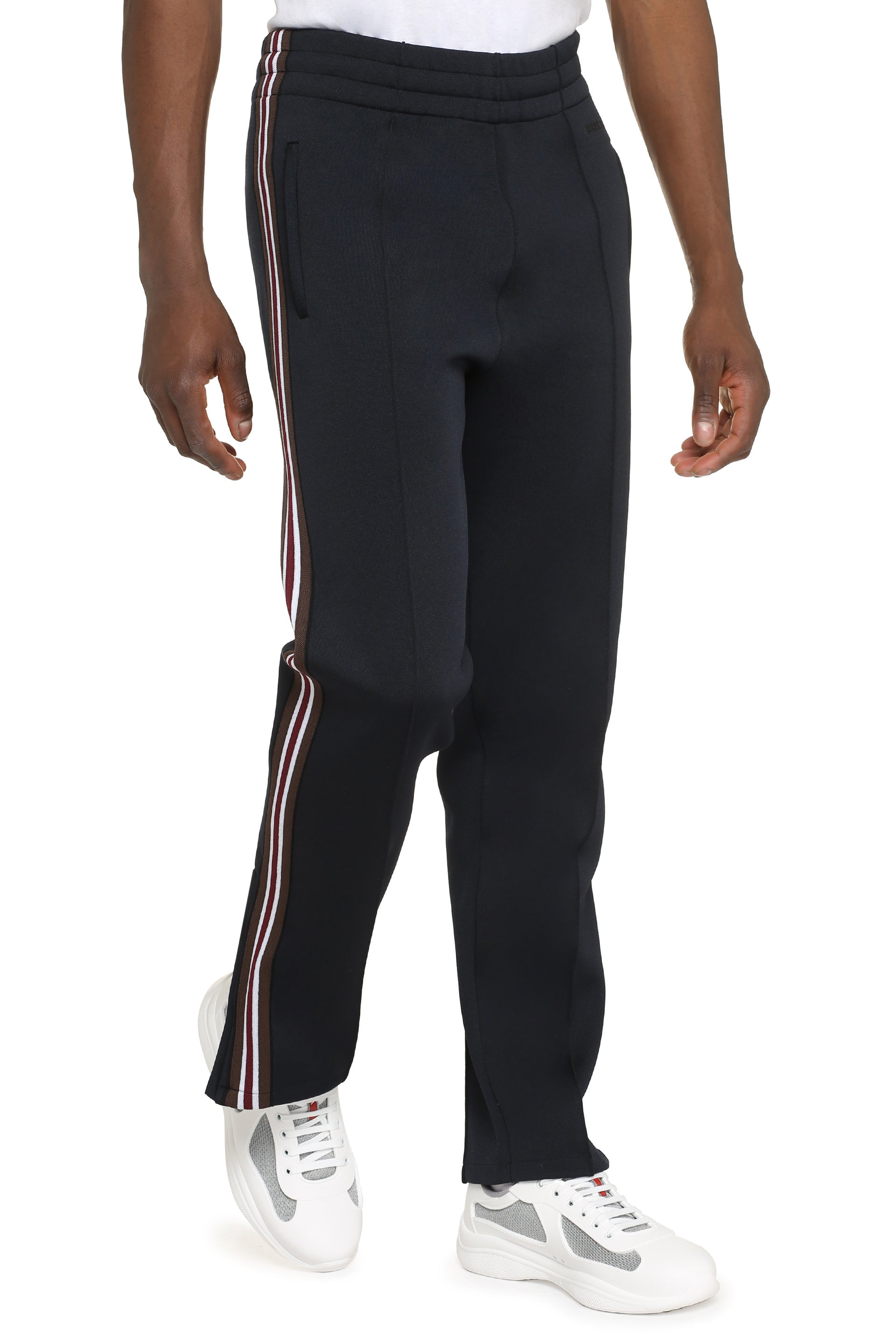 Drawstring waist track pants