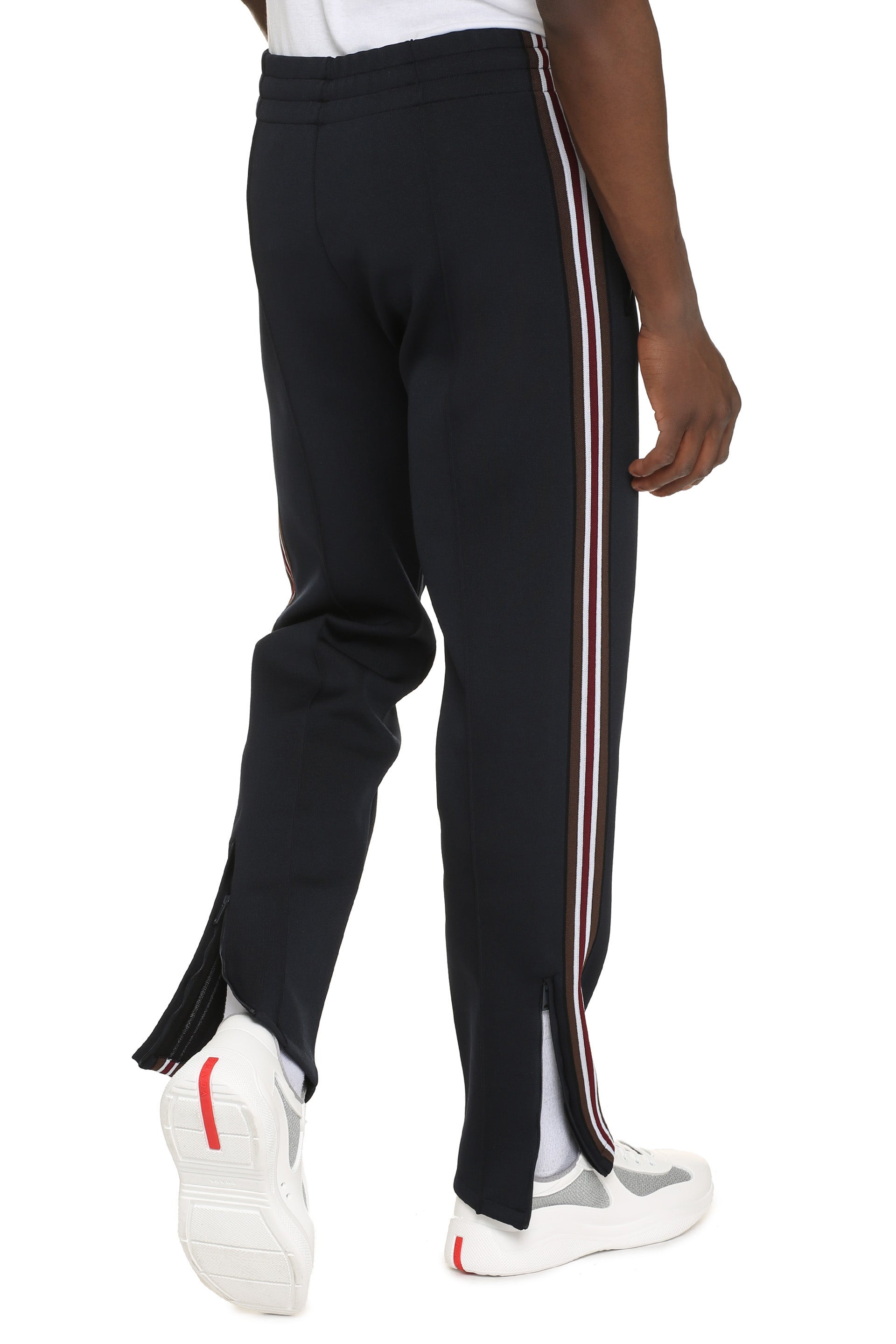 Drawstring waist track pants