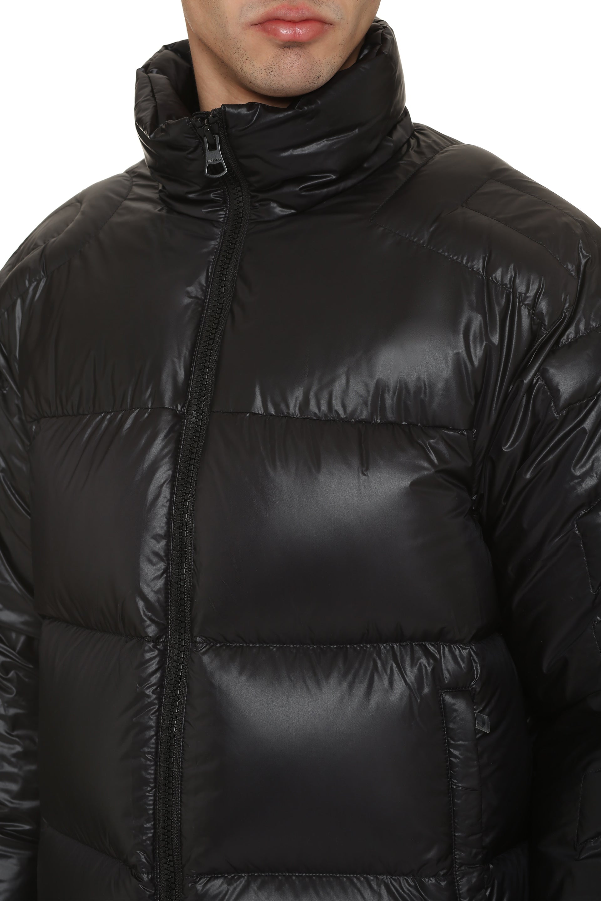 Full-zip down jacket