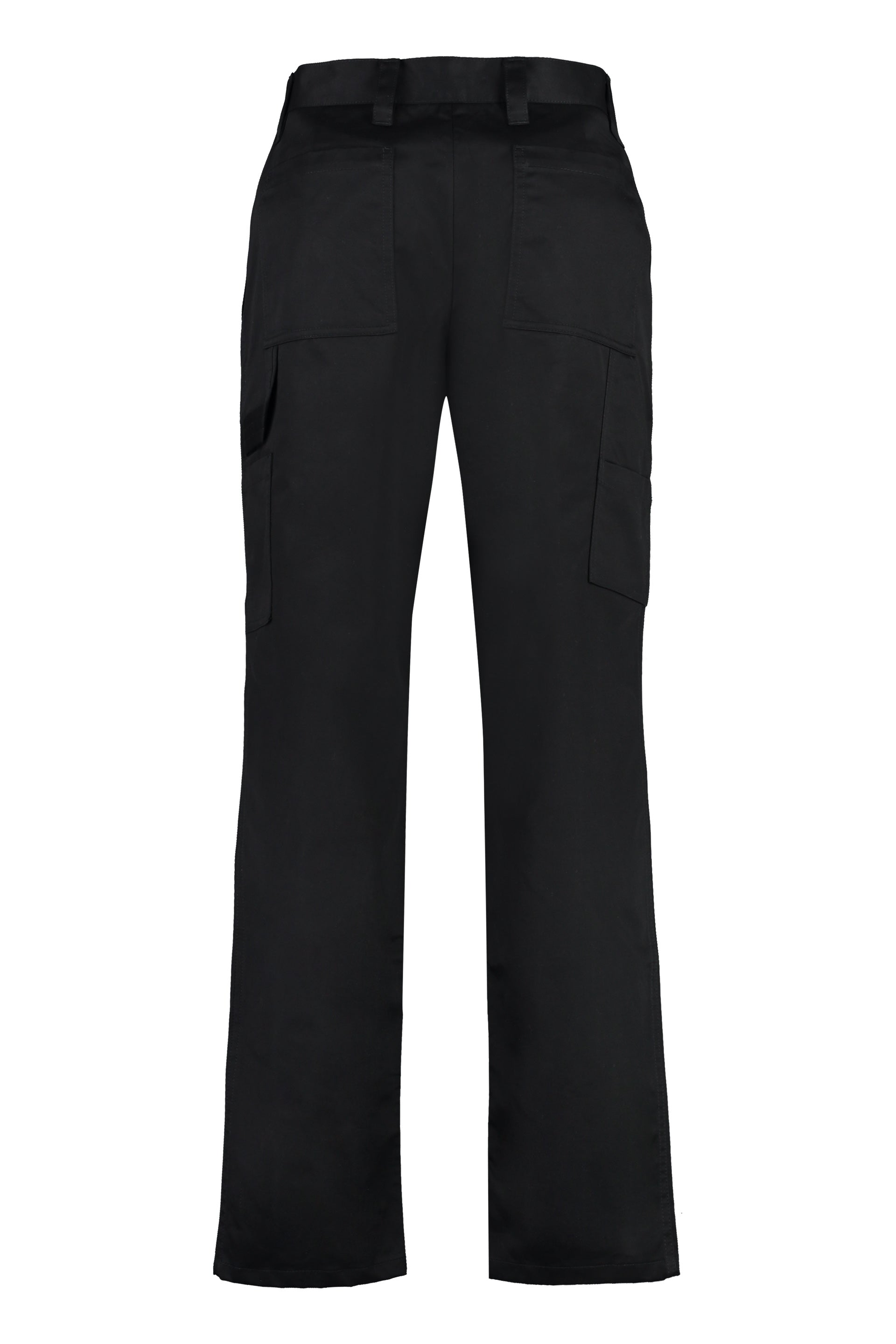 Stretch cotton cargo trousers