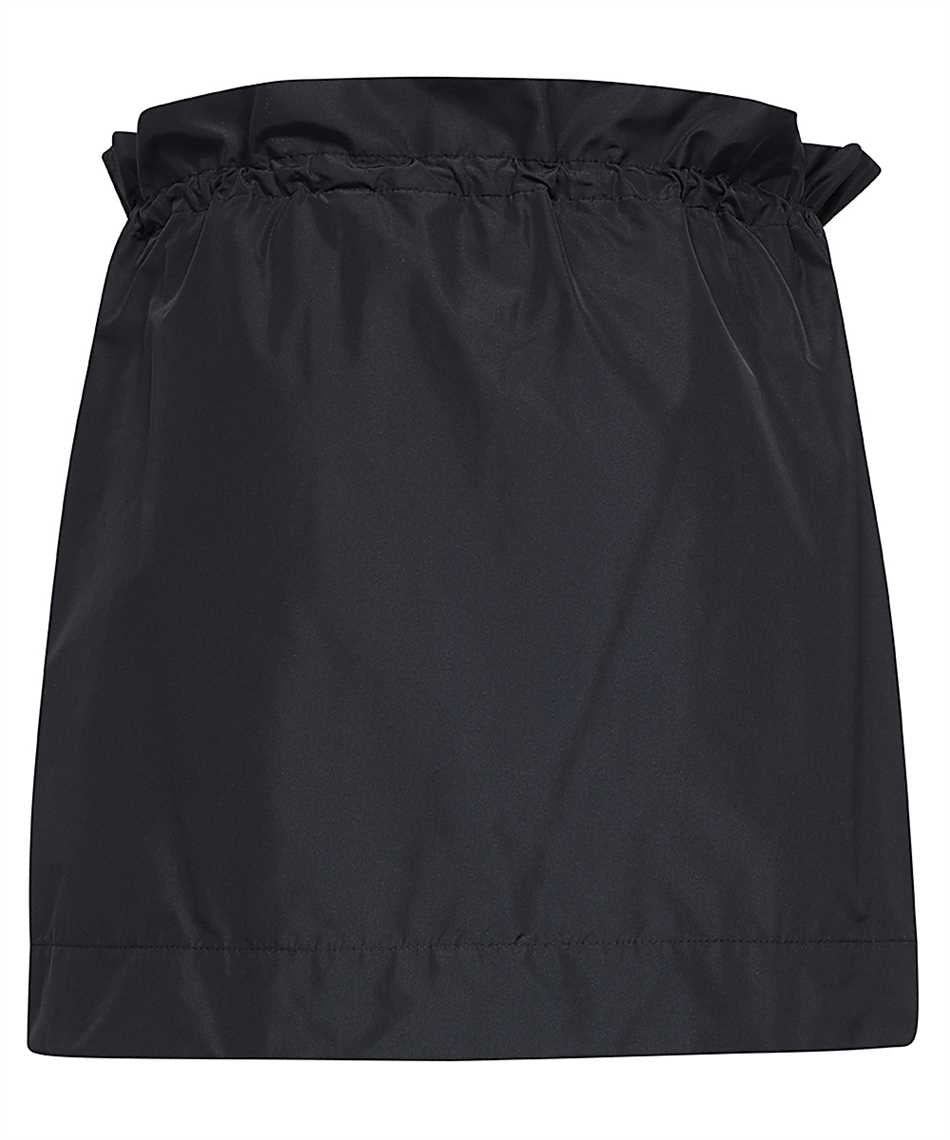 Technical fabric mini-skirt with logo