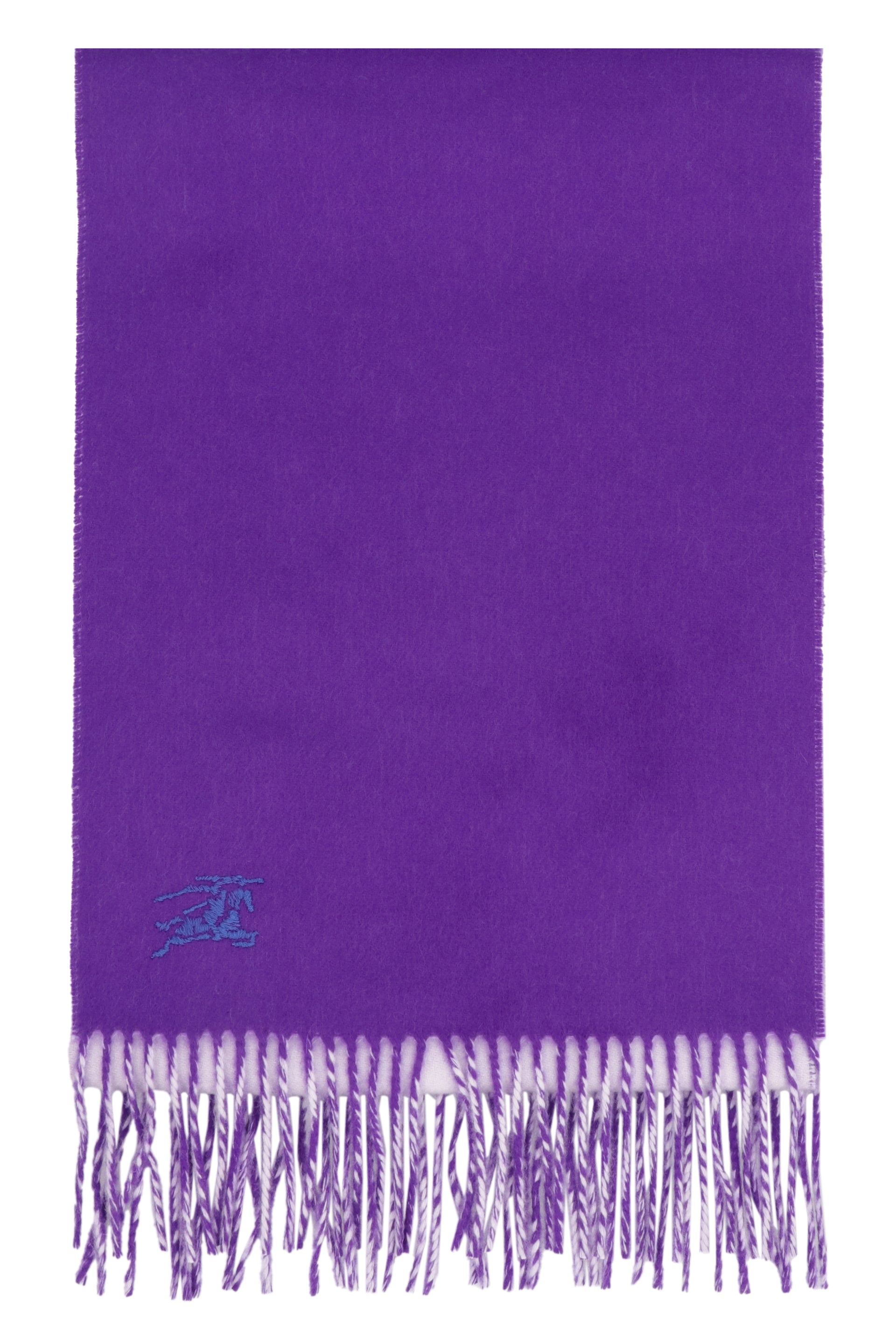 Cashmere scarf with fringes